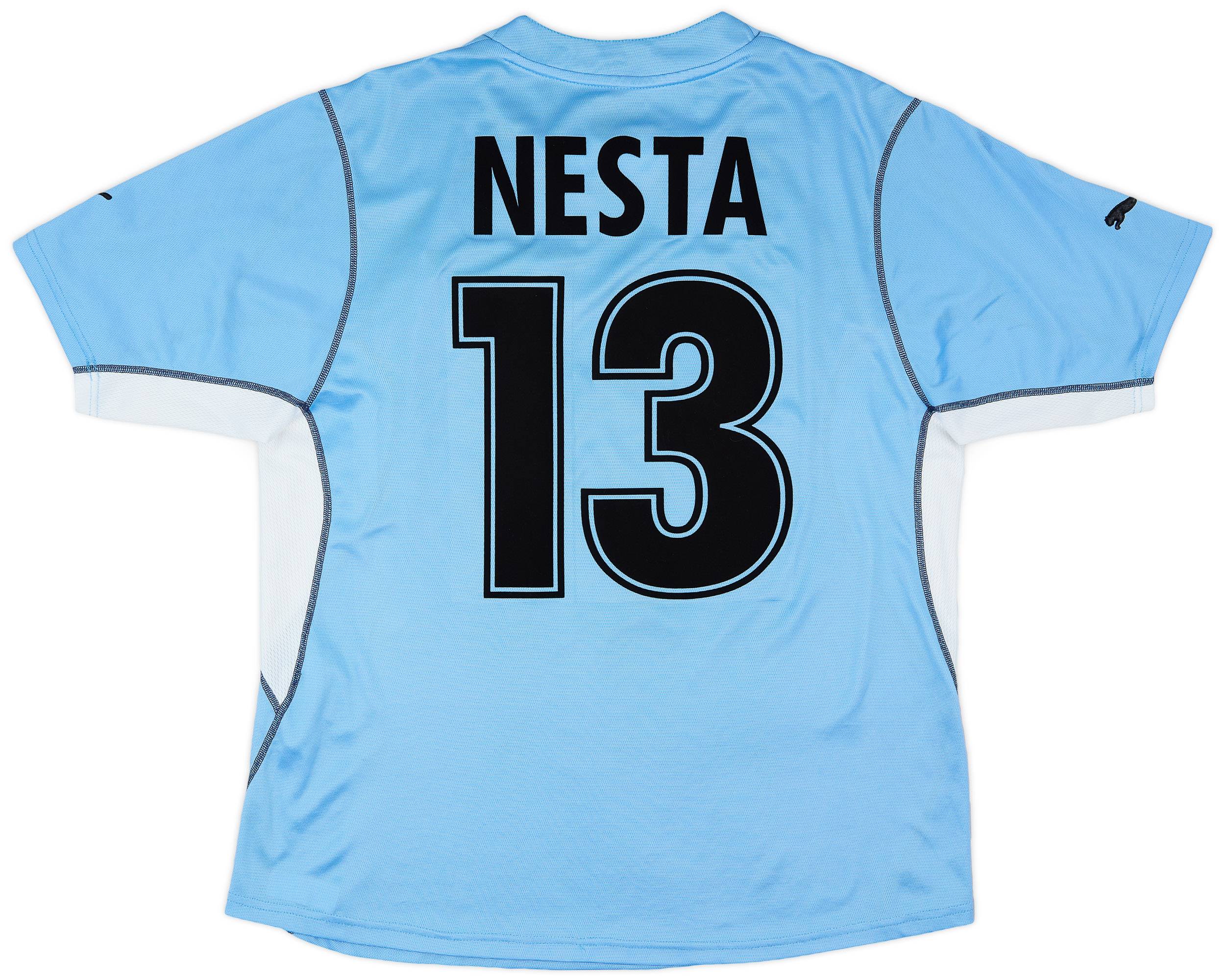 2001-02 Lazio Home Shirt Nesta #13 - 6/10 - (L)