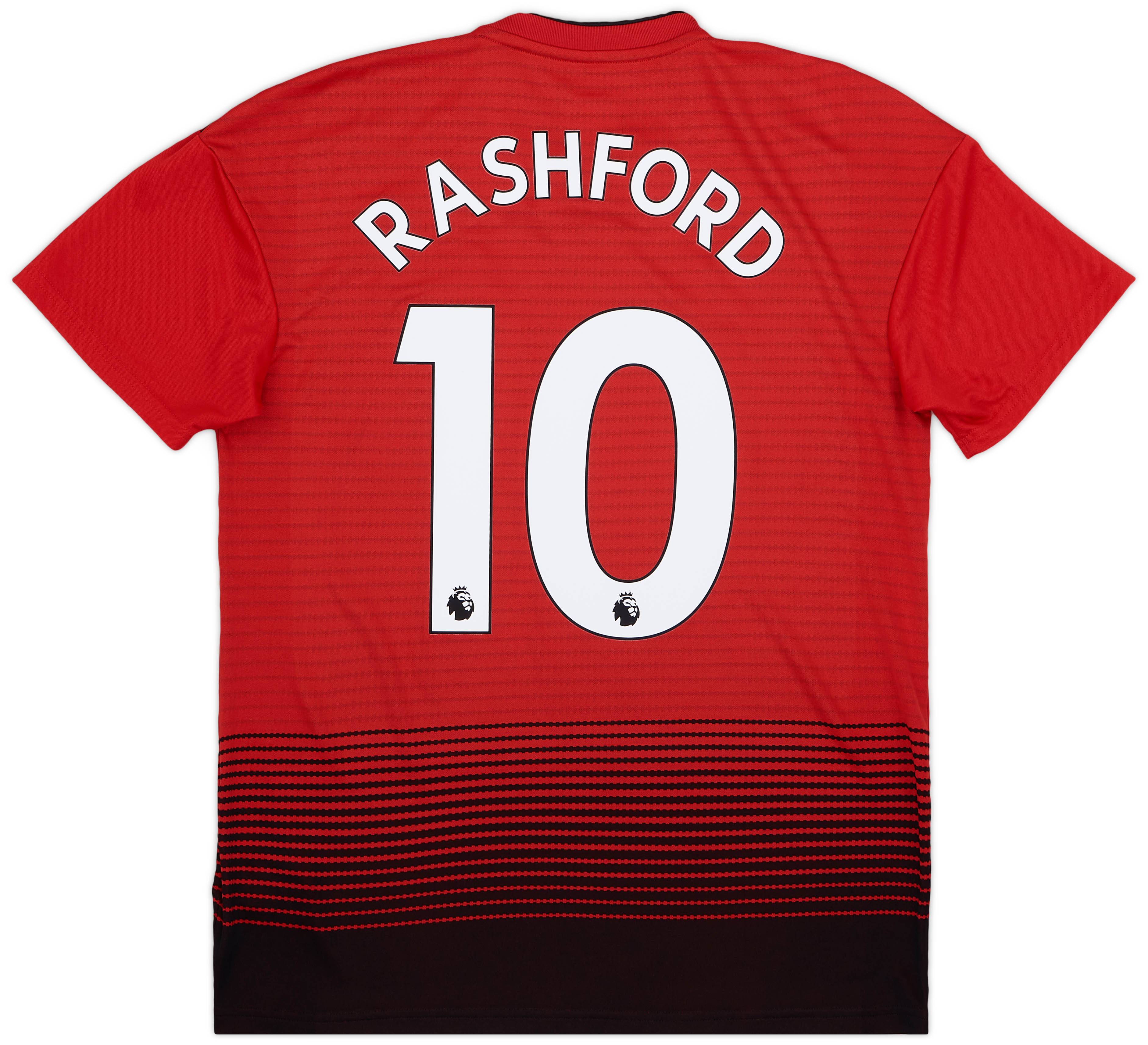 2018-19 Manchester United Home Shirt Rashford #10 - 9/10 - (M)