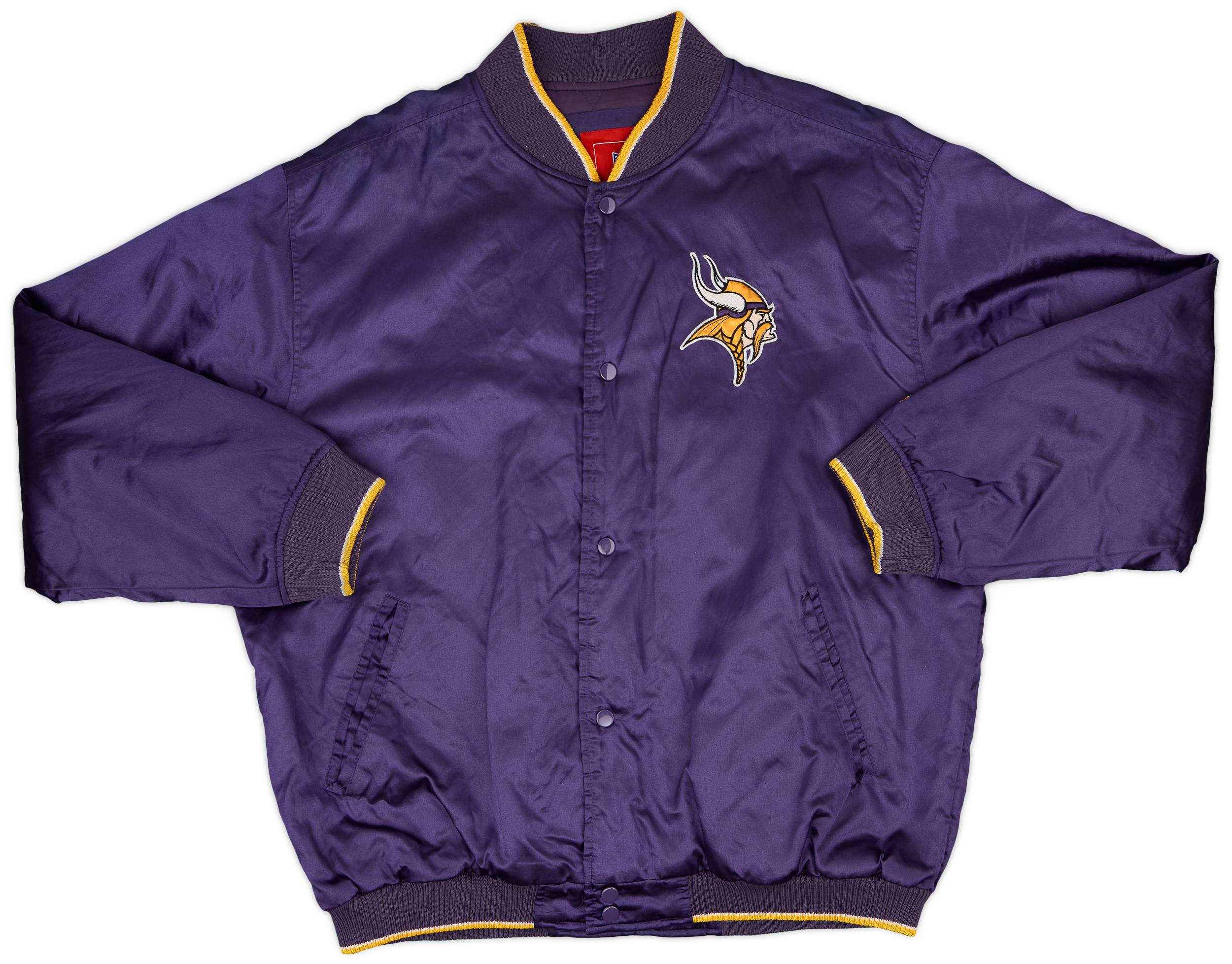 2000s Minnesota Vikings NFL Satin Varsity Jacket - 5/10 - (L)