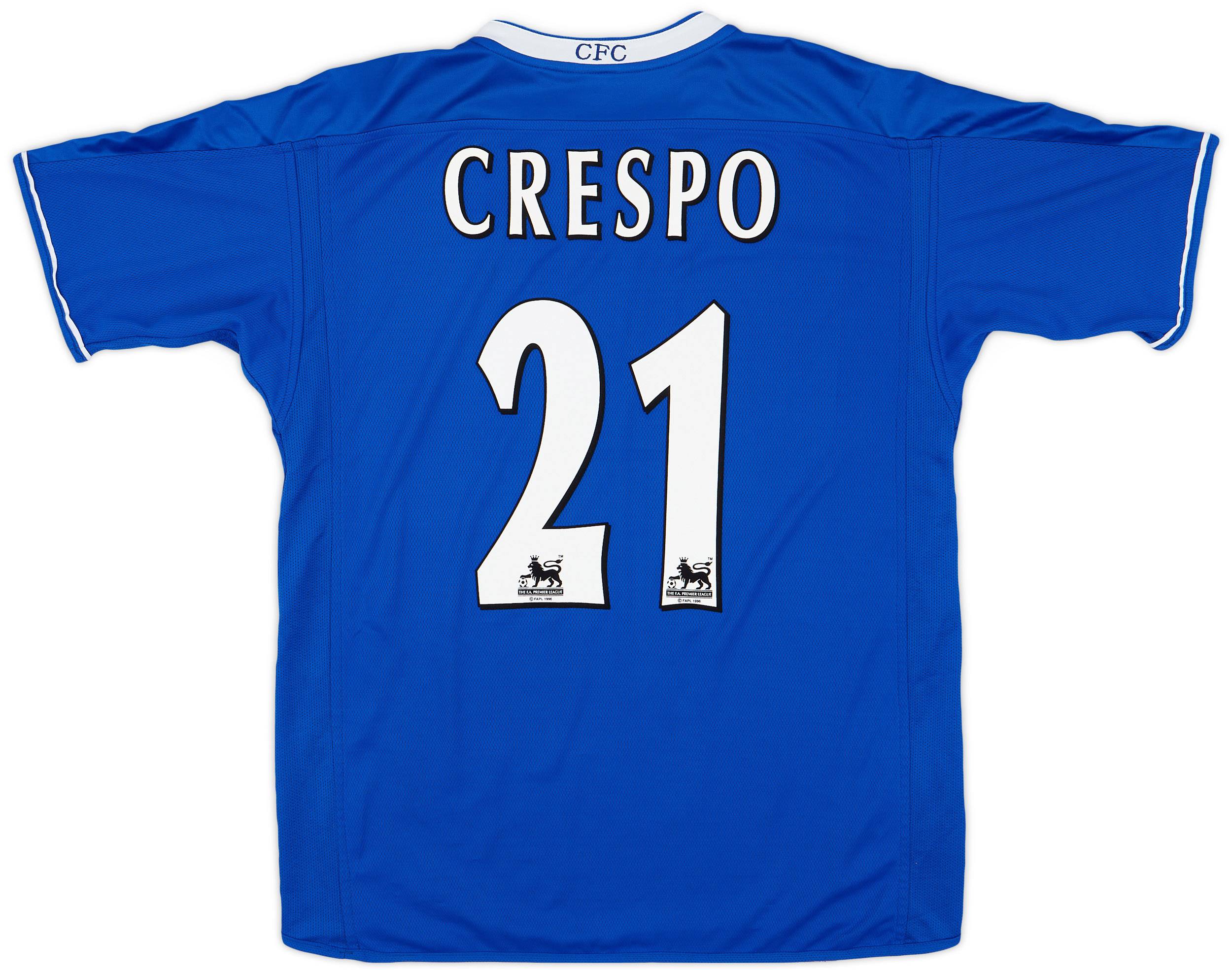 2003-05 Chelsea Home Shirt Crespo #21 - 5/10 - (L)