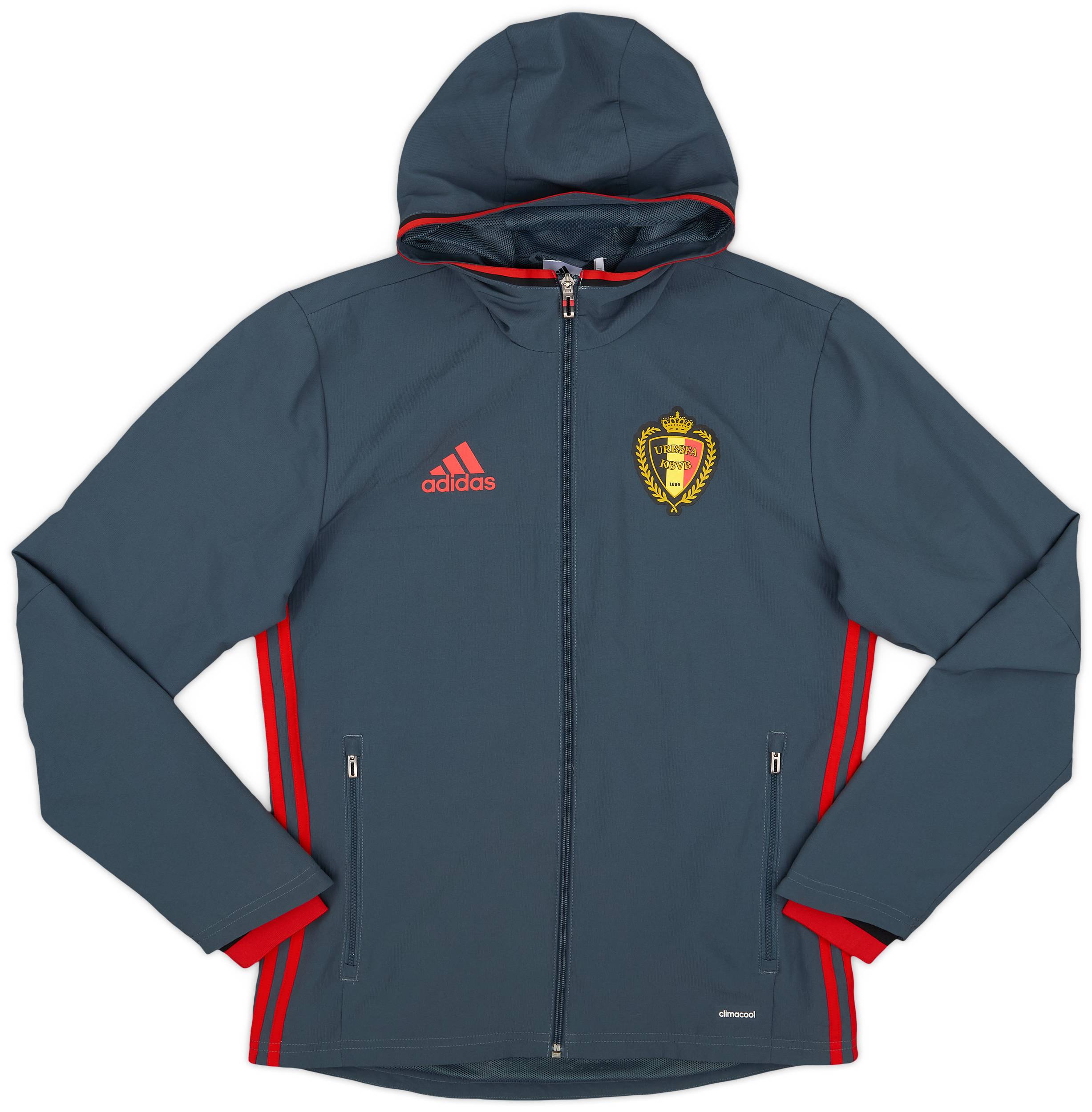 2016 17 Belgium adidas Hooded Track Jacket 9 10 S
