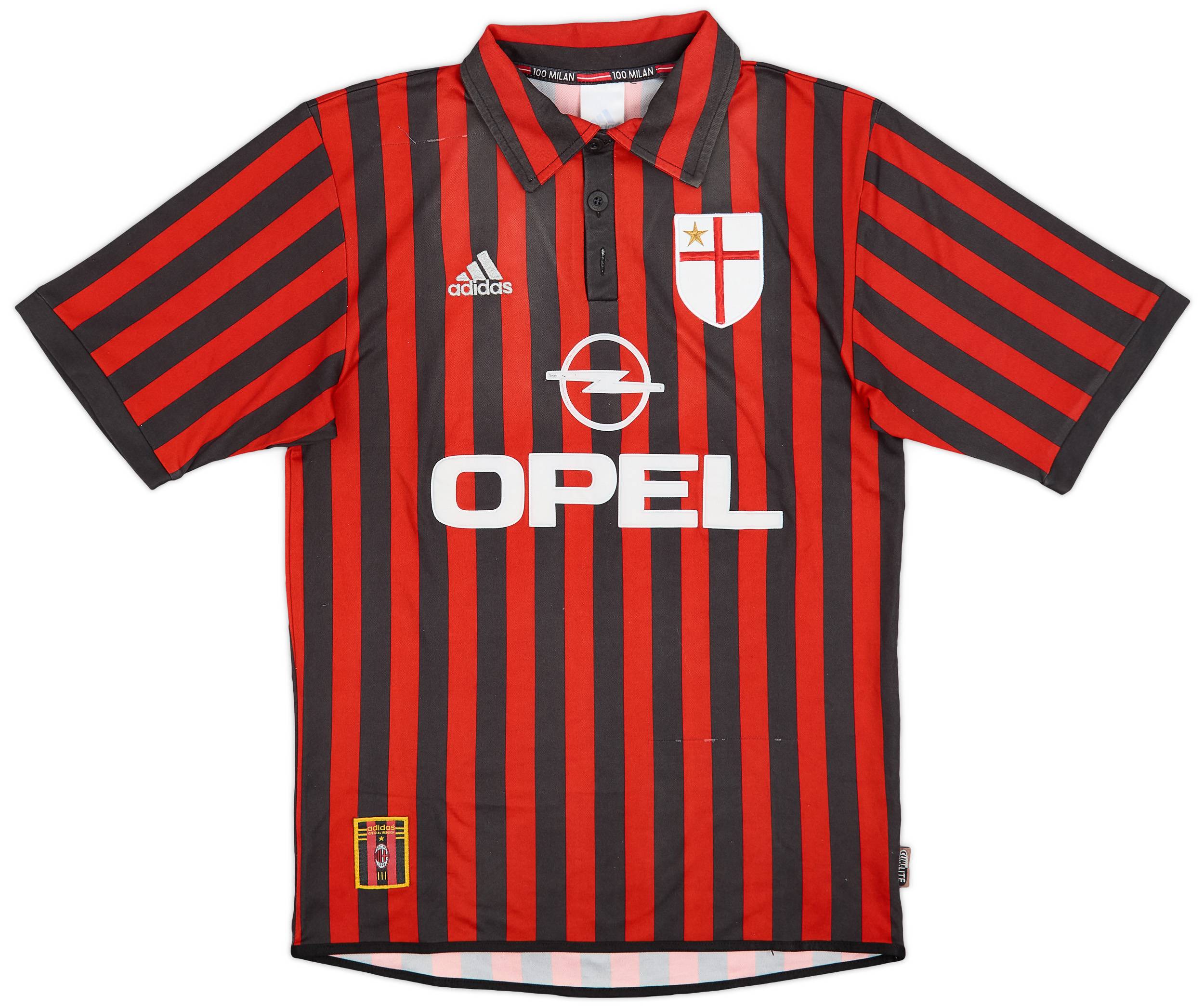 【激レア】AC MILAN 1999-2000 Tシャツ （イタリアで購入） 1999-00 AC Milan Centenary Home Shirt - 5/10 - (S)