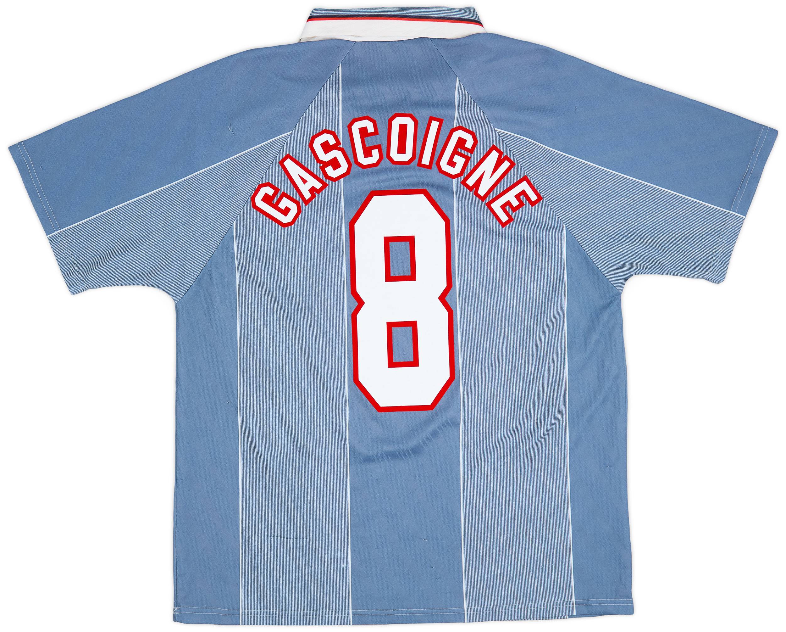 1996-97 England Away Shirt Gascoigne #8 - 9/10 - (L)