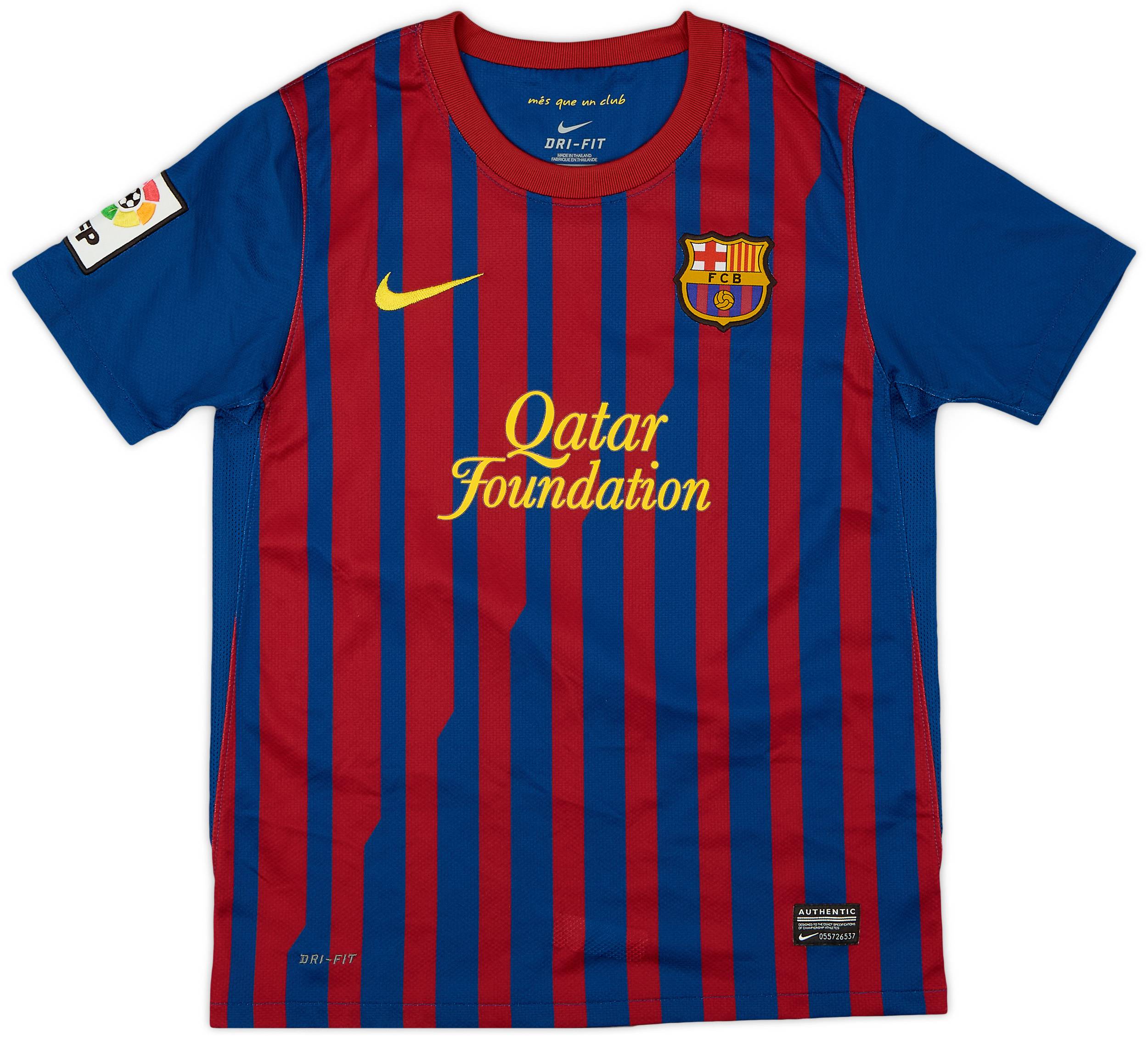 2011-12 Barcelona Home Shirt - 9/10 - (M.Boys)