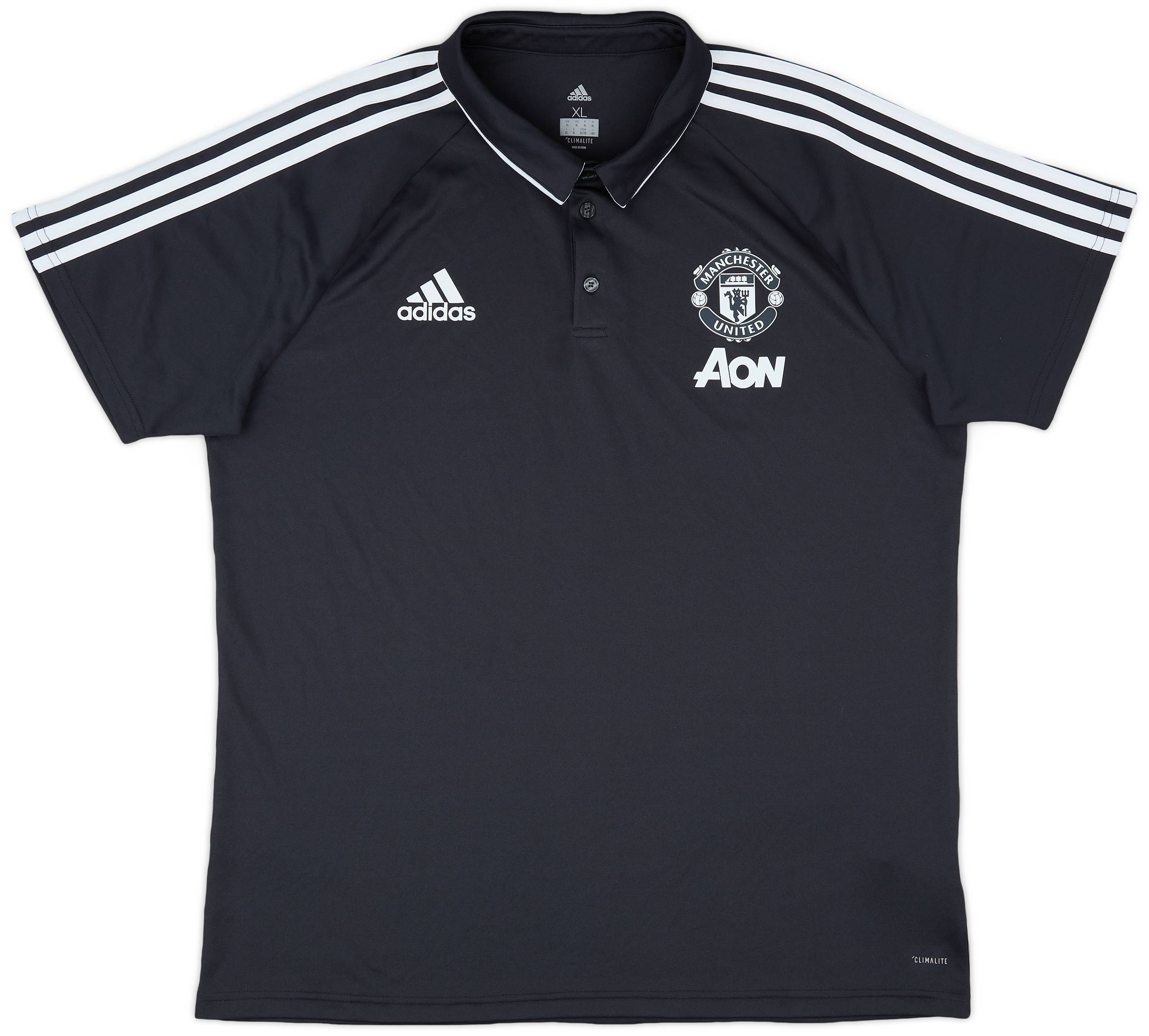 2017-18 Manchester United adidas Polo Shirt - 9/10 - (XL)
