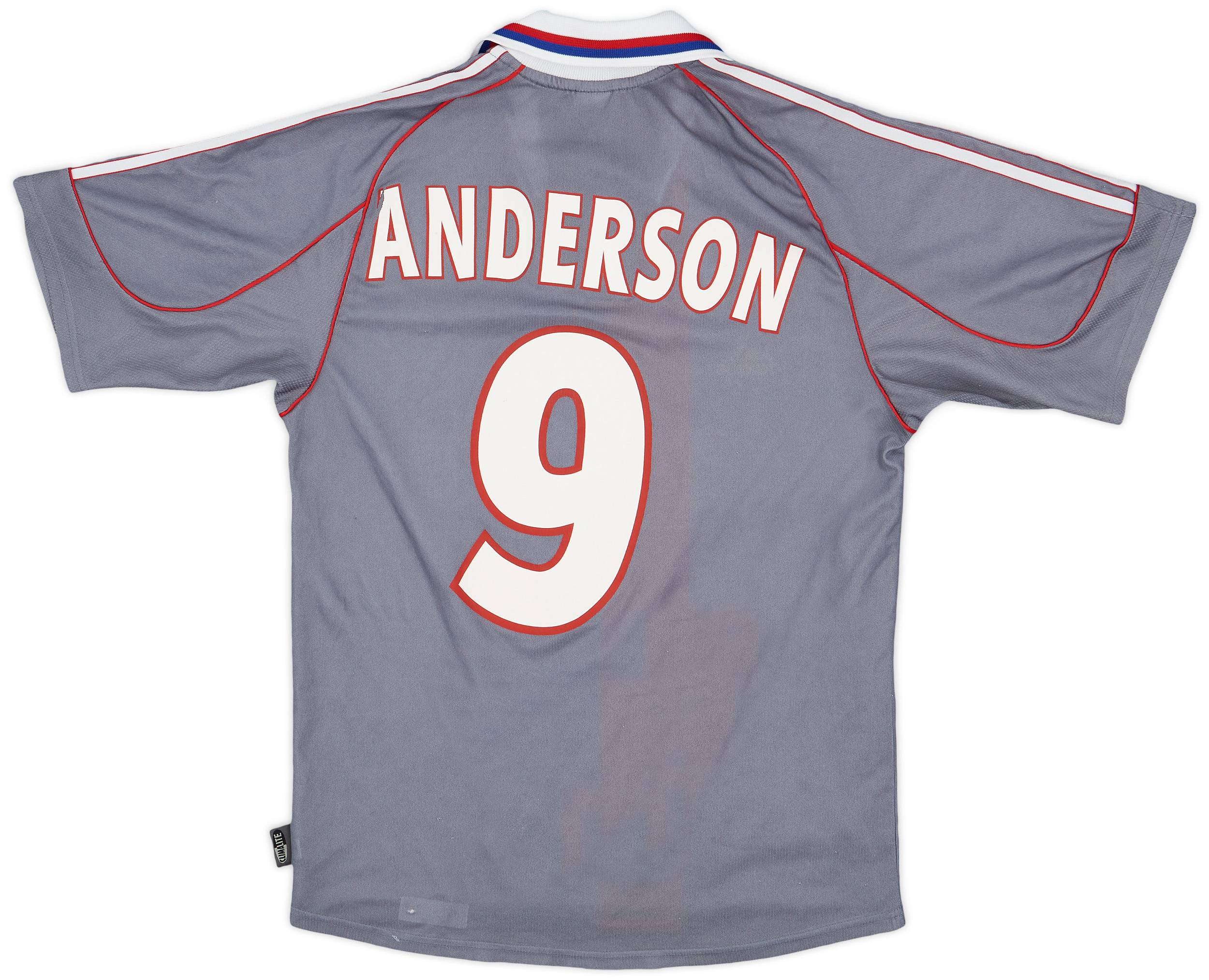 2000-01 Lyon Away Shirt Anderson #9 - 5/10 - (S)