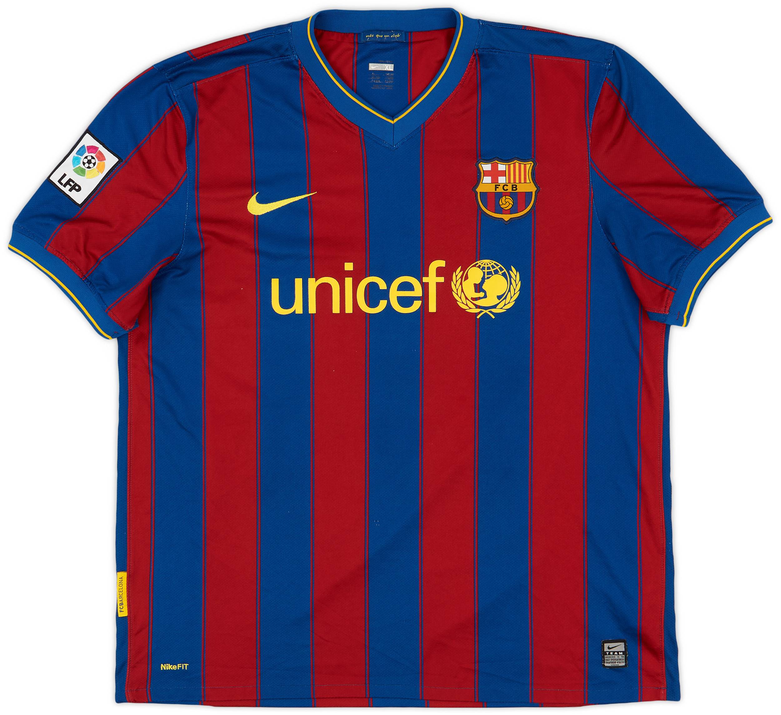2009-10 Barcelona Home Shirt Ibrahimovic #9 - 9/10 - (XL)