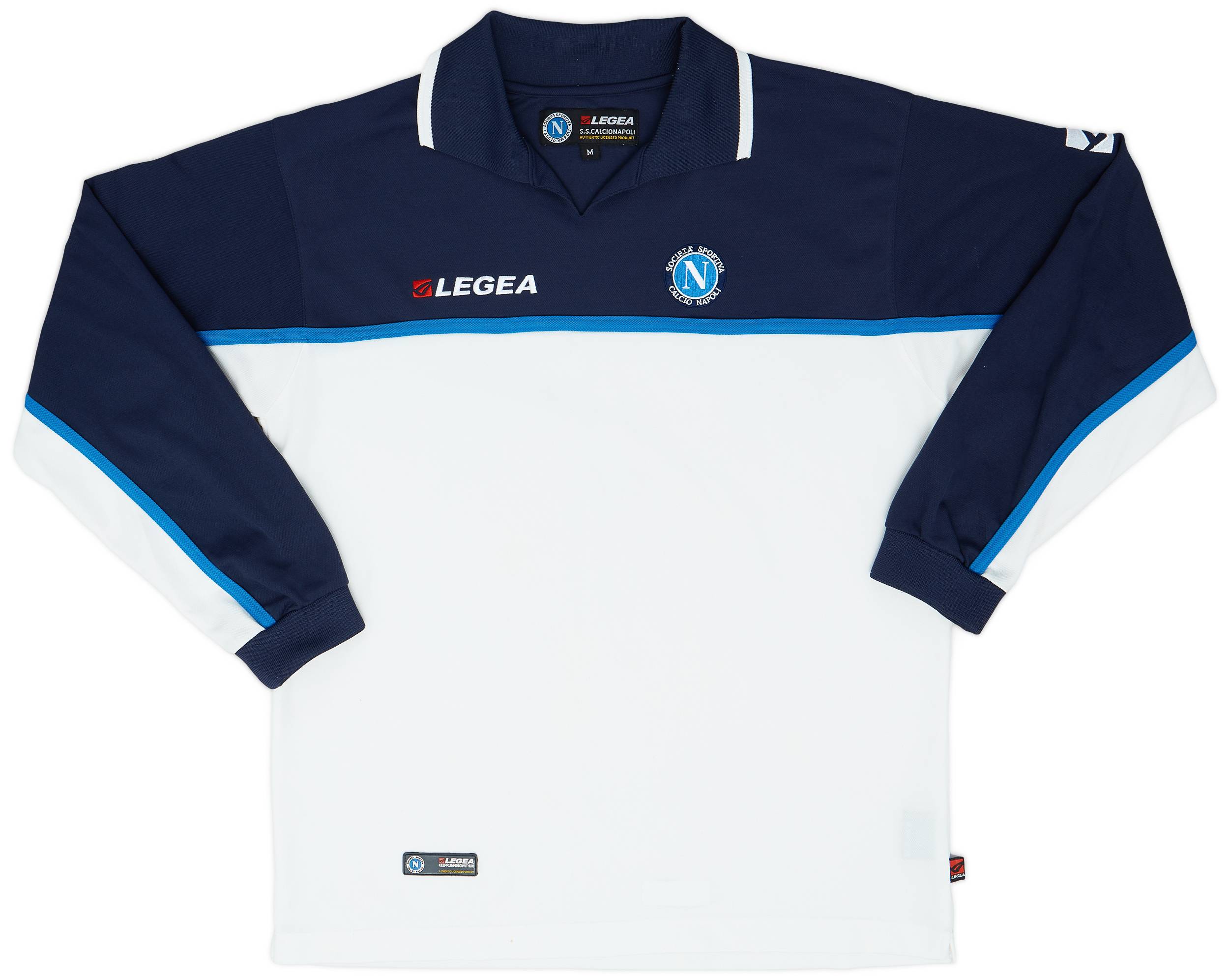 2003-04 Napoli Legea Polo L/S Shirt - 8/10 - (M)