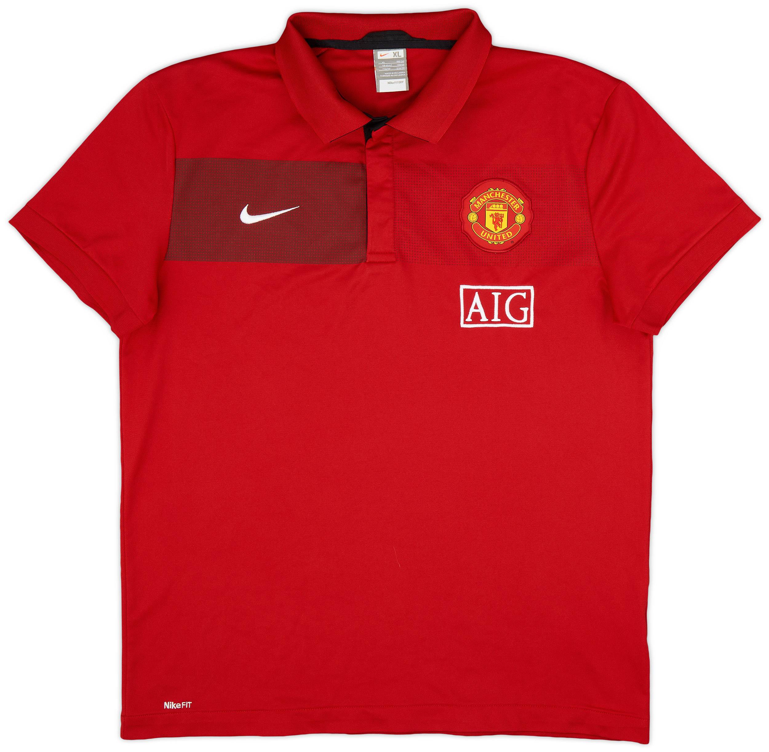2009-10 Manchester United Nike Polo Shirt - 9/10 - (XL)