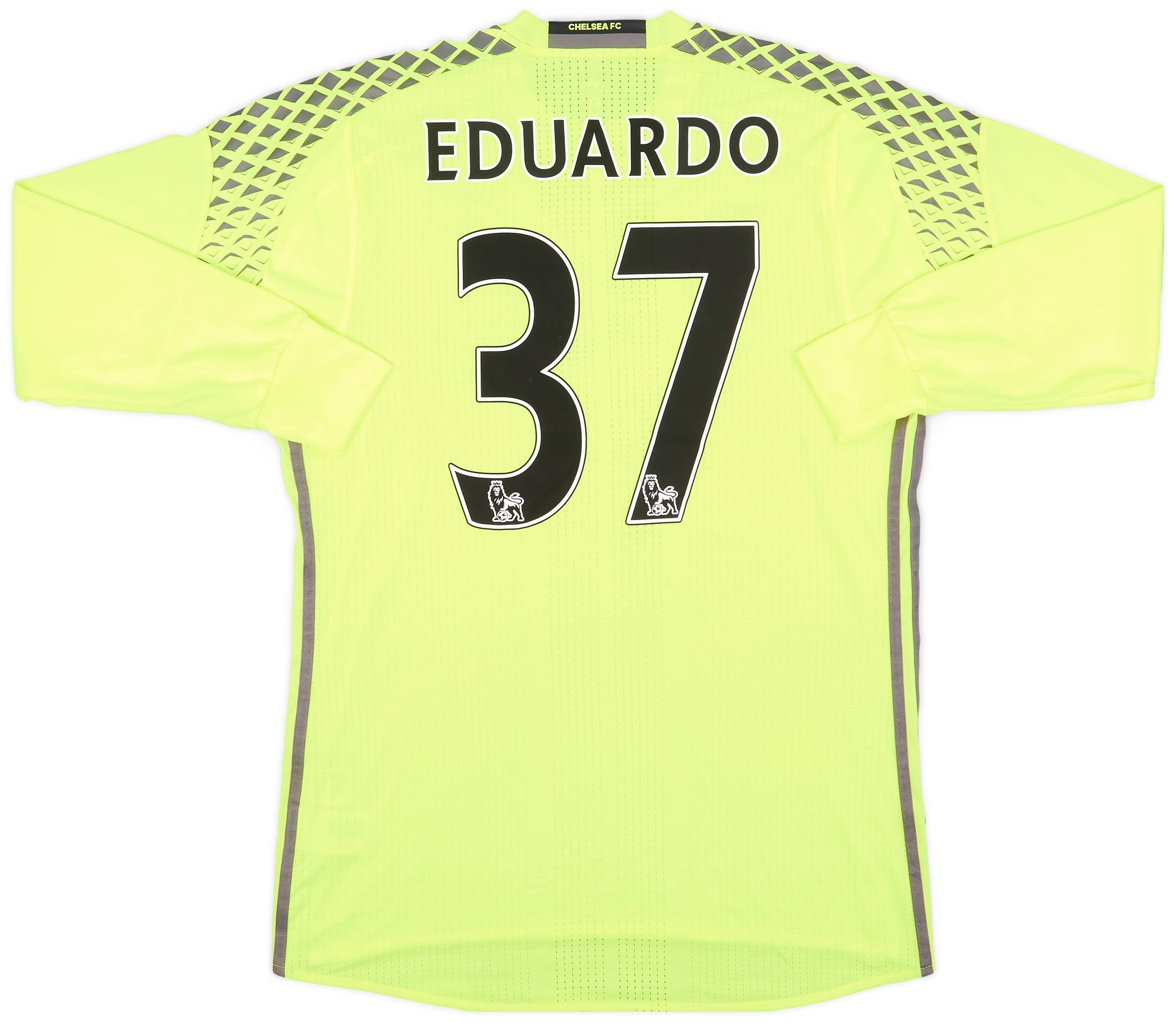 2016-17 Chelsea Player Issue GK Shirt Eduardo #37 - 5/10 - (L/XL)