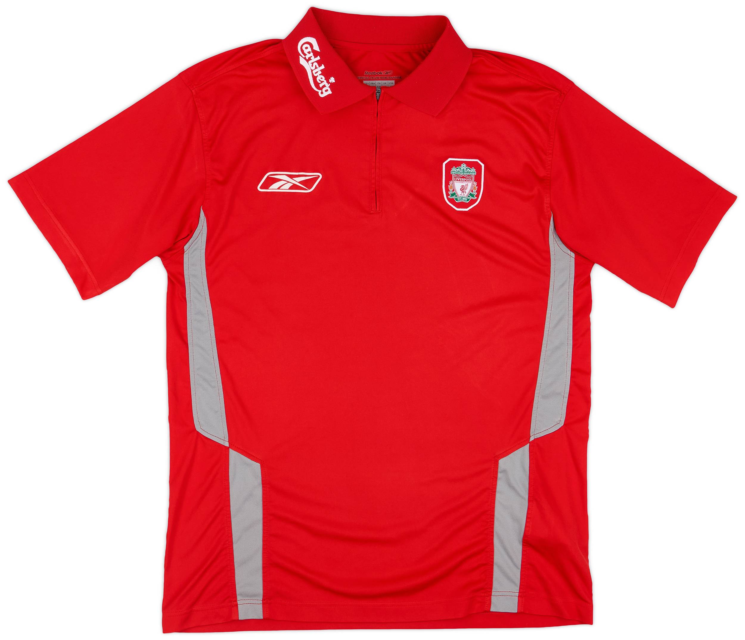 2004-05 Liverpool 1/4 Zip Training Shirt - 9/10 - (XS)