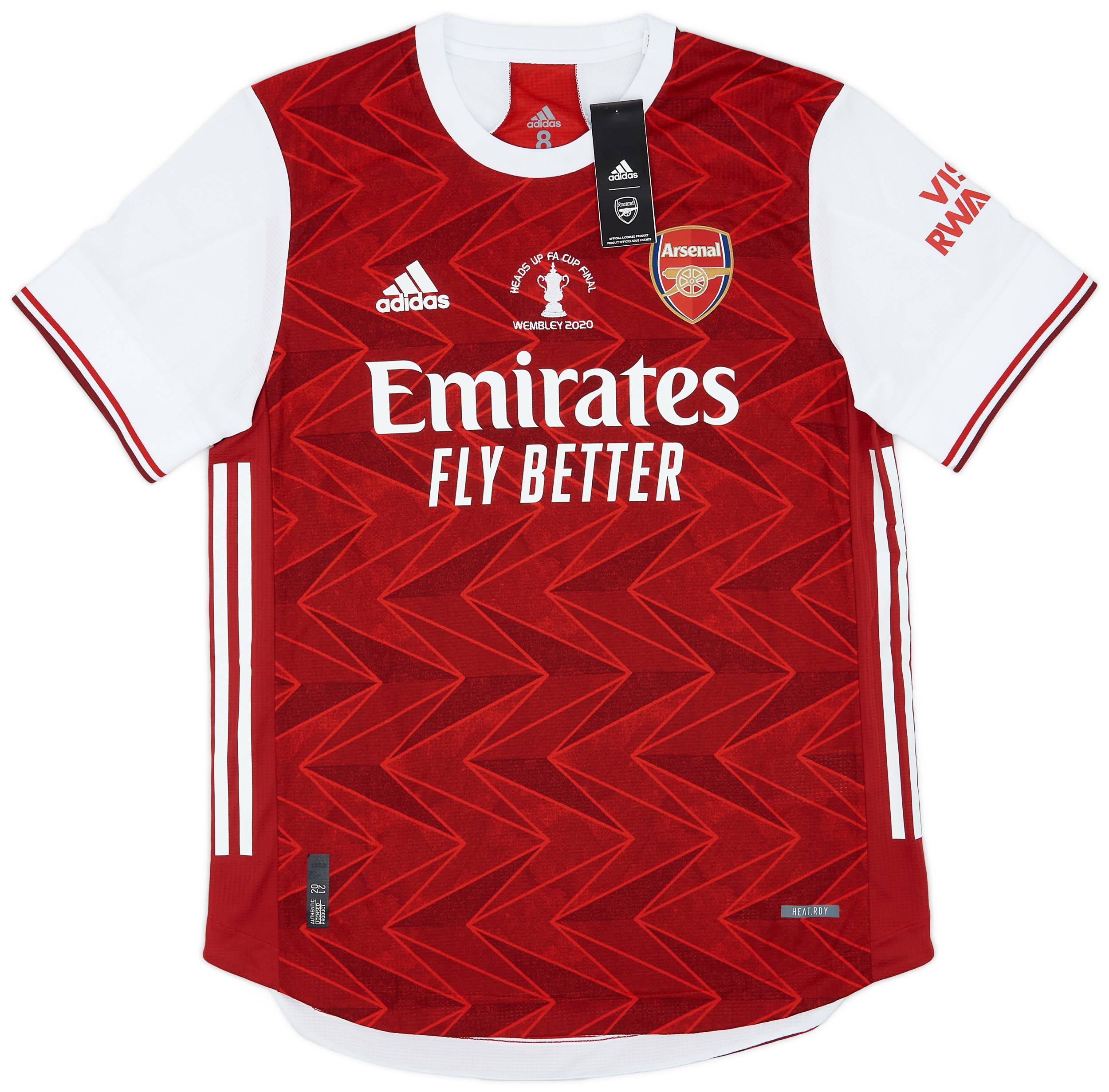 2020 Arsenal Player Issue FA Cup Final Home Shirt (L)
