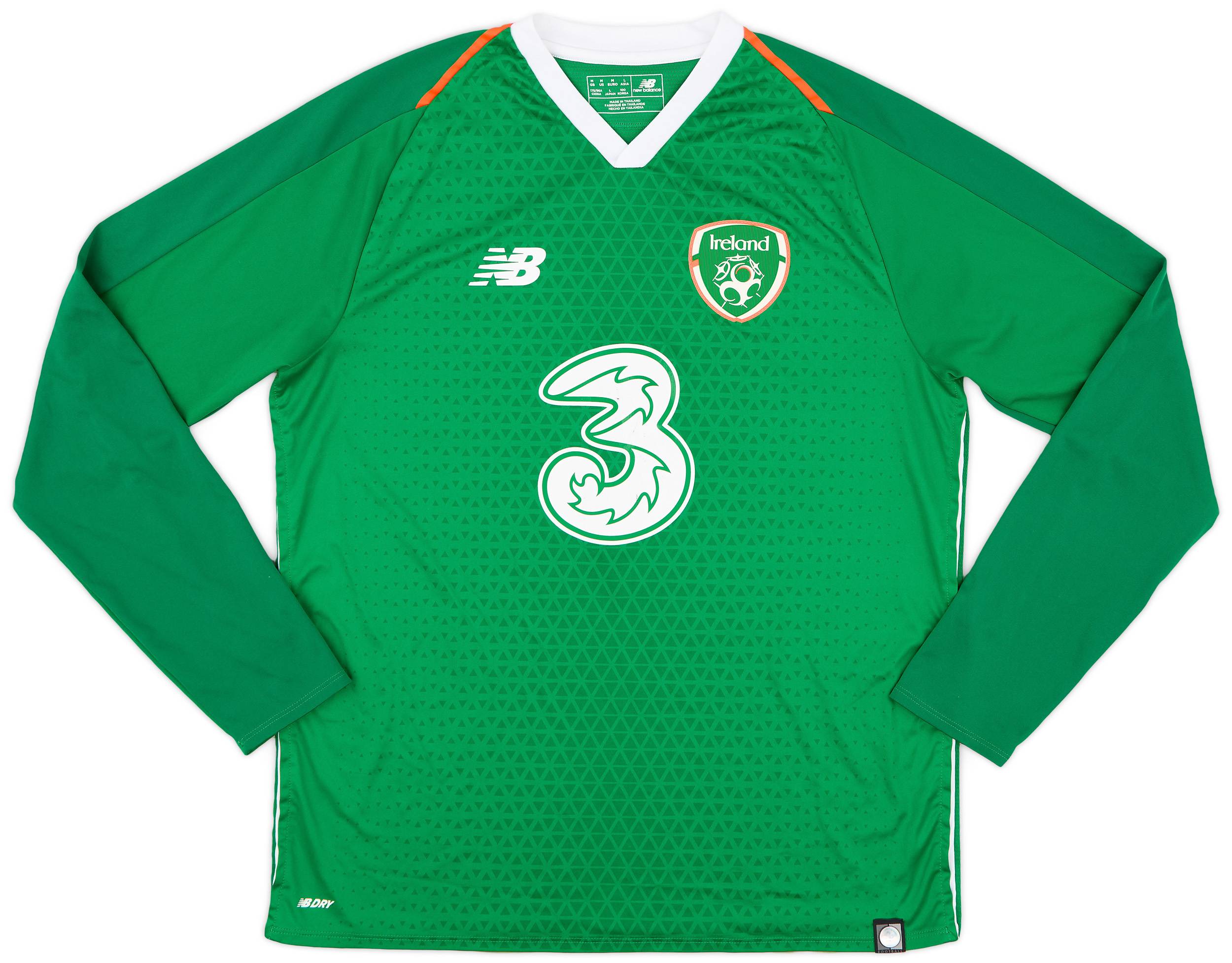 2018-20 Ireland Home L/S Shirt - 6/10 - (M)