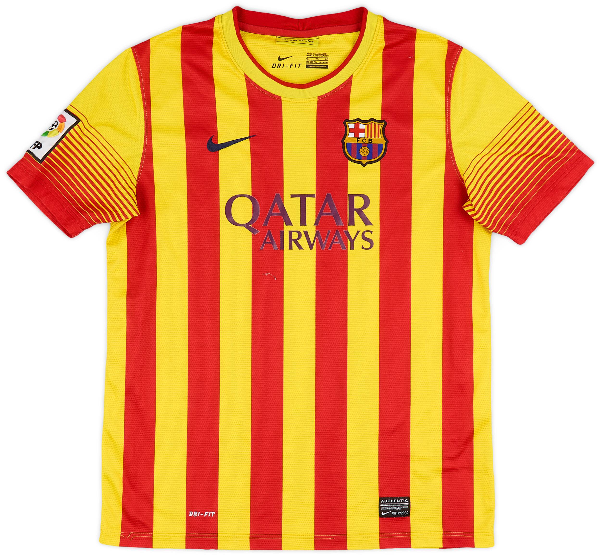 2013-15 Barcelona Away Shirt - 6/10 - (XL.Boys)