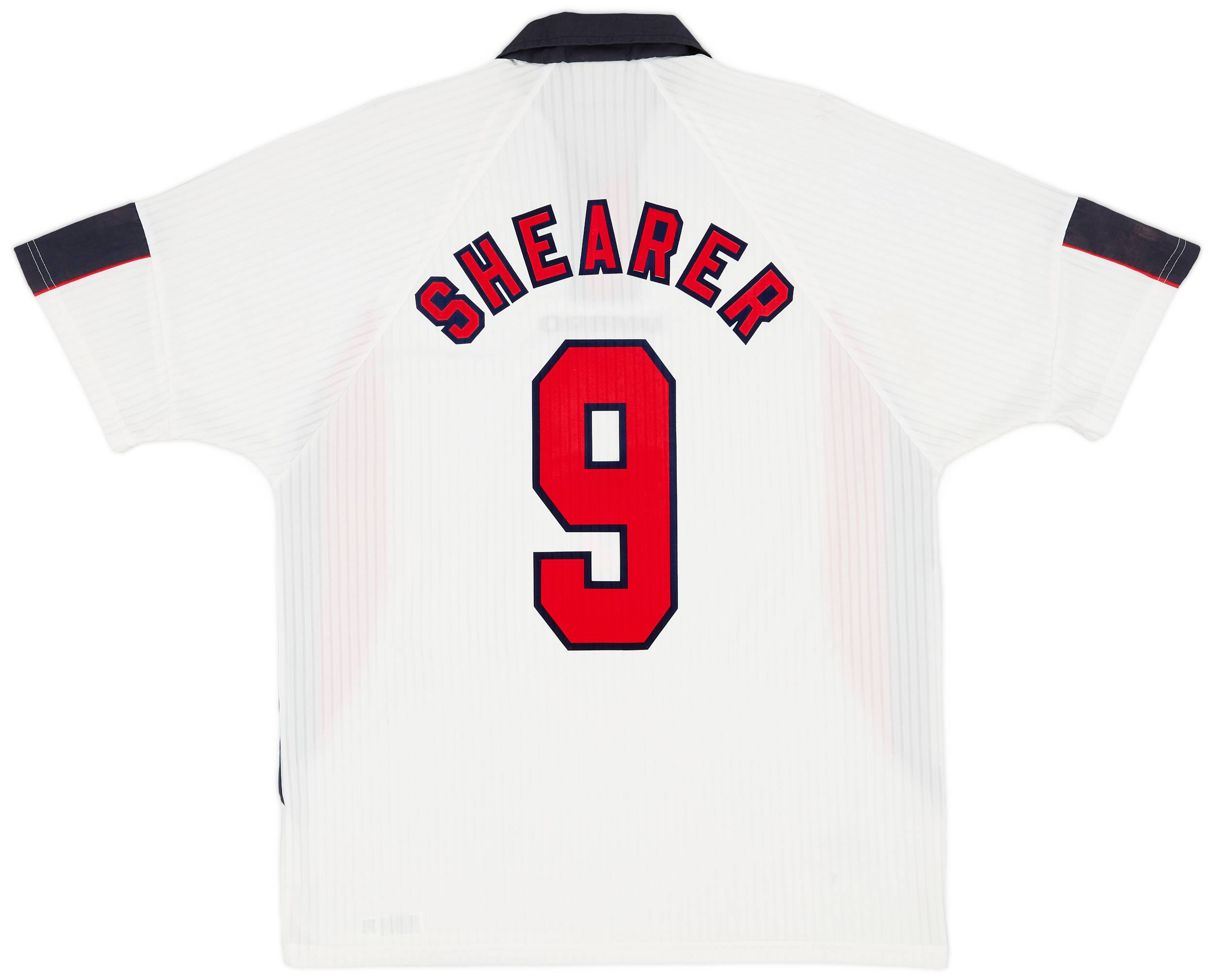 1997-99 England Home Shirt Shearer #9 - 6/10 - (XL)