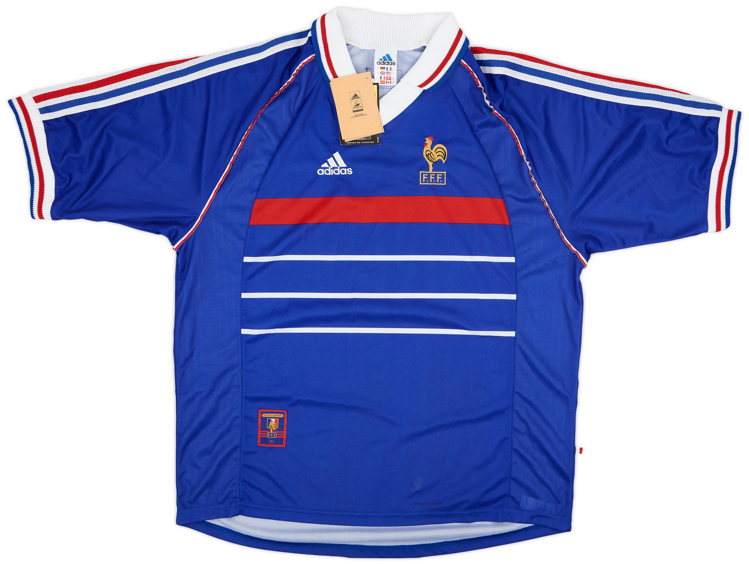1998-00 France Home Shirt (XL)
