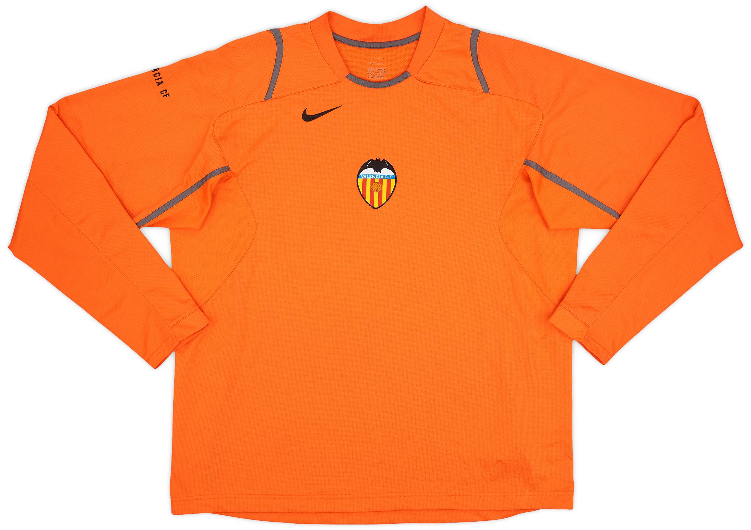 2006-07 Valencia Nike Training L/S Shirt - 9/10 - (L)