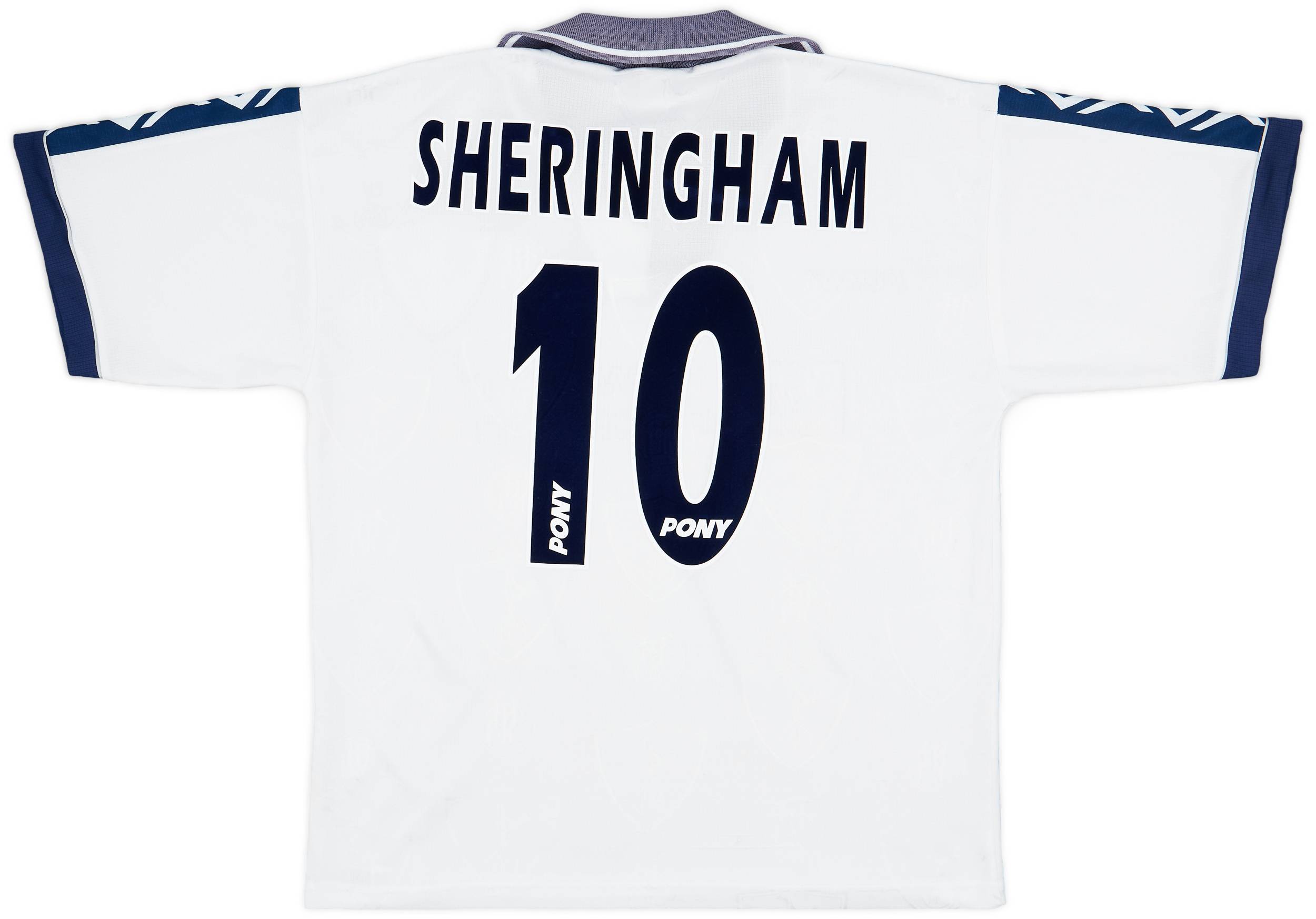 1995-97 Tottenham Home Shirt Sheringham #10 - 6/10 - (M)