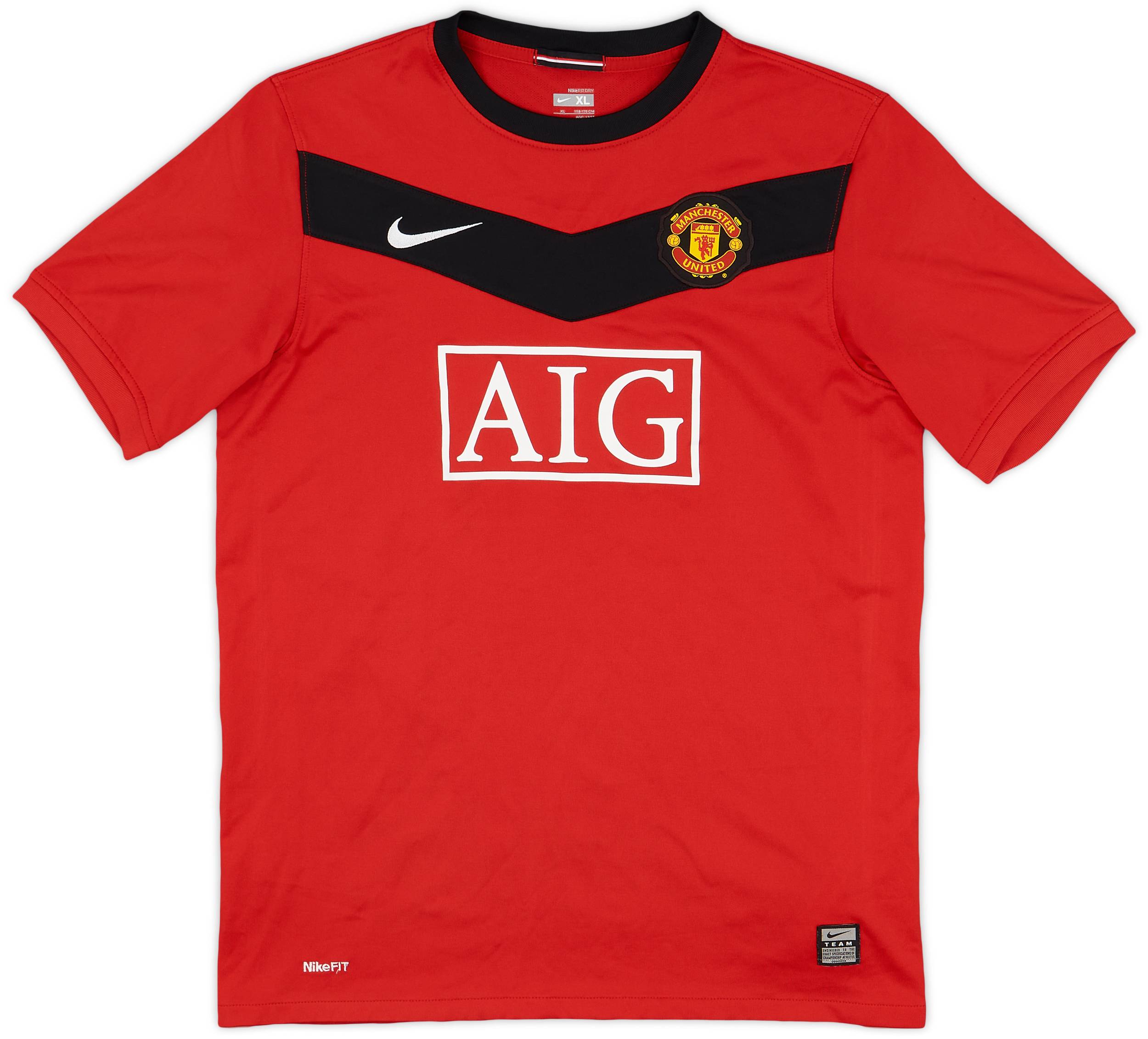 2009-10 Manchester United Home Shirt - 7/10 - (XL.Boys)
