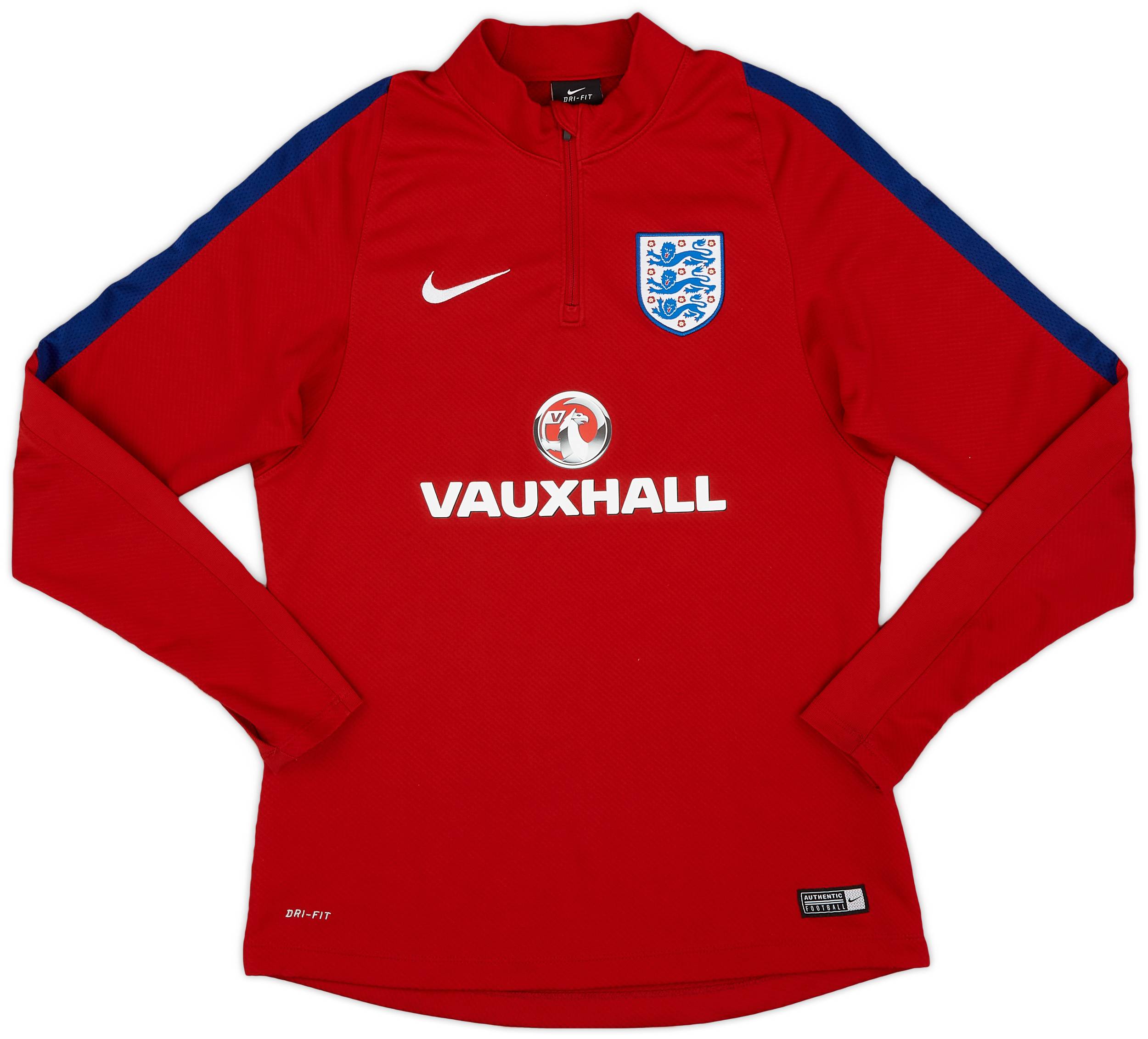 2016-17 England Nike 1/4 Zip Training Top - 9/10 - (S)