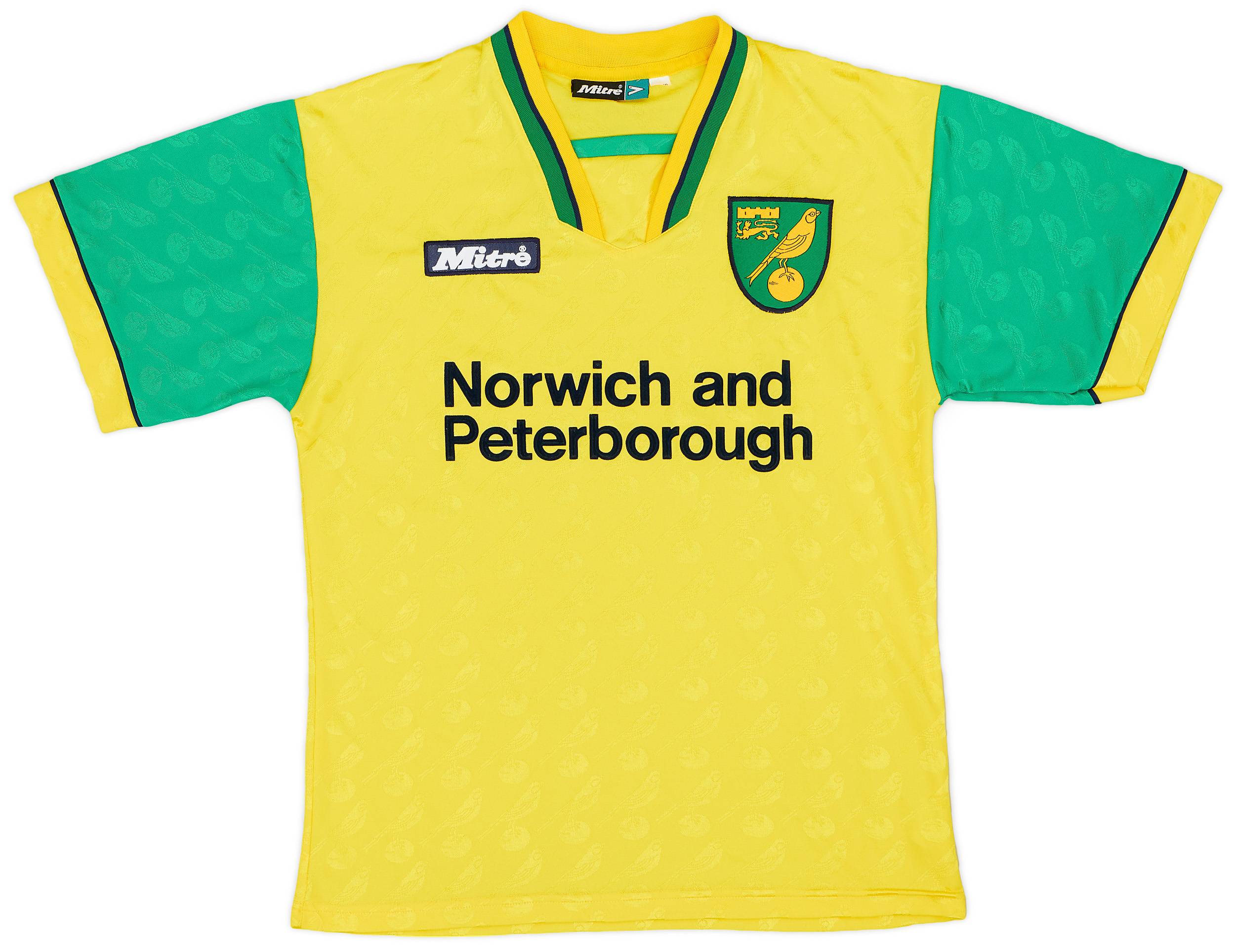 1996-97 Norwich Home Shirt - 9/10 - (S)