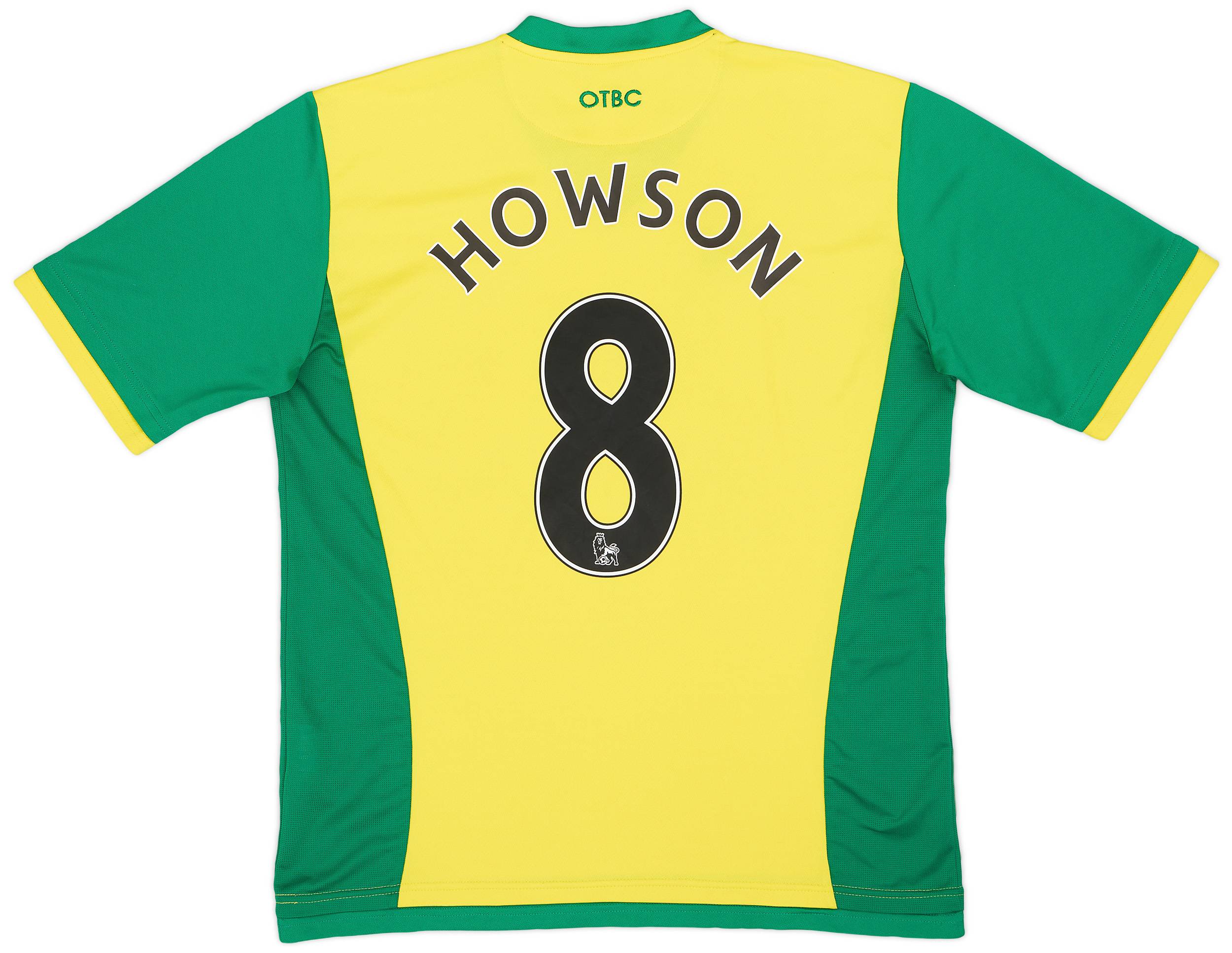 2013-14 Norwich Home Shirt Howson #8 - 7/10 - (XXL)