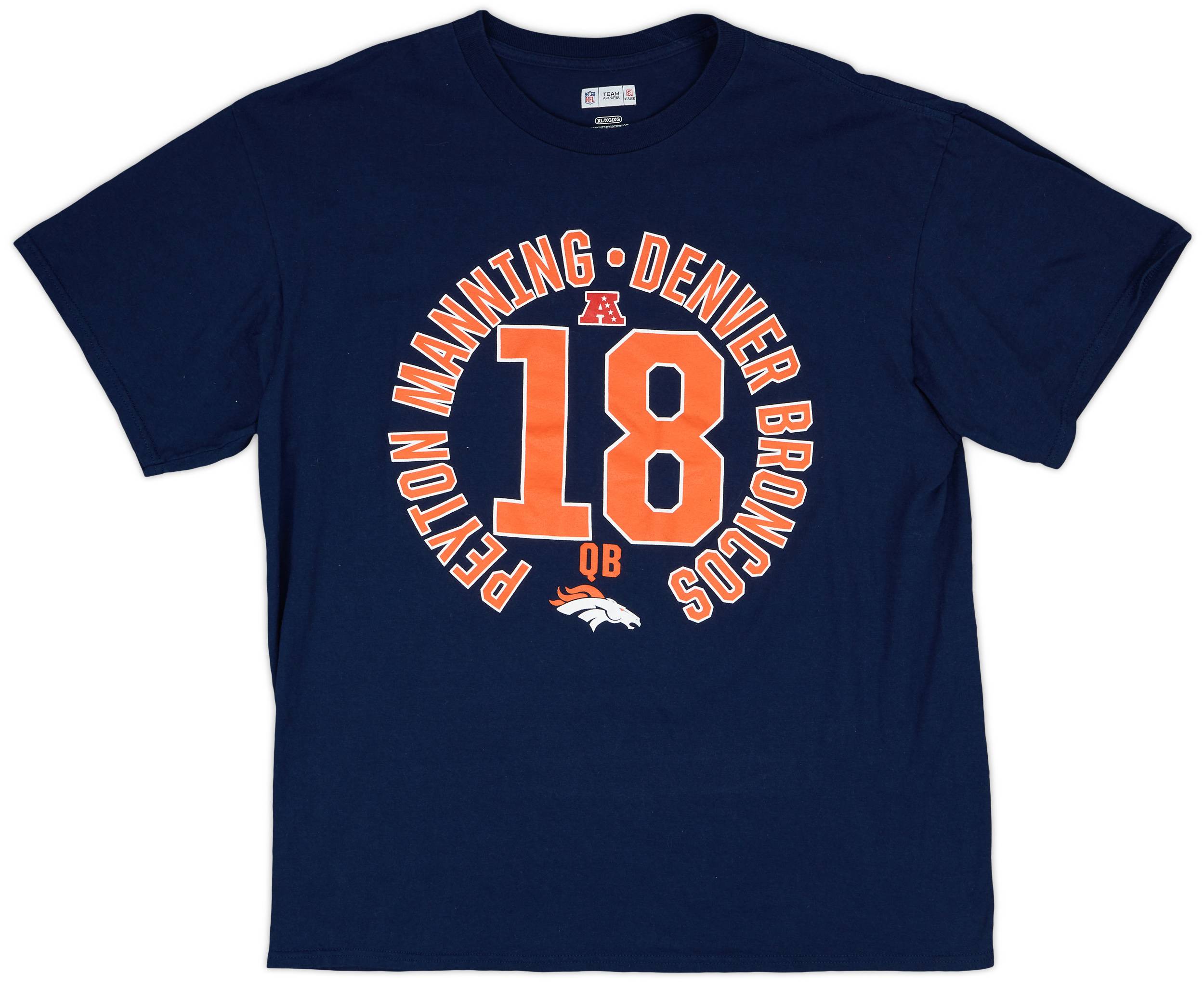 2015 Denver Broncos Manning #18 NFL Tee - 9/10 - (XL)