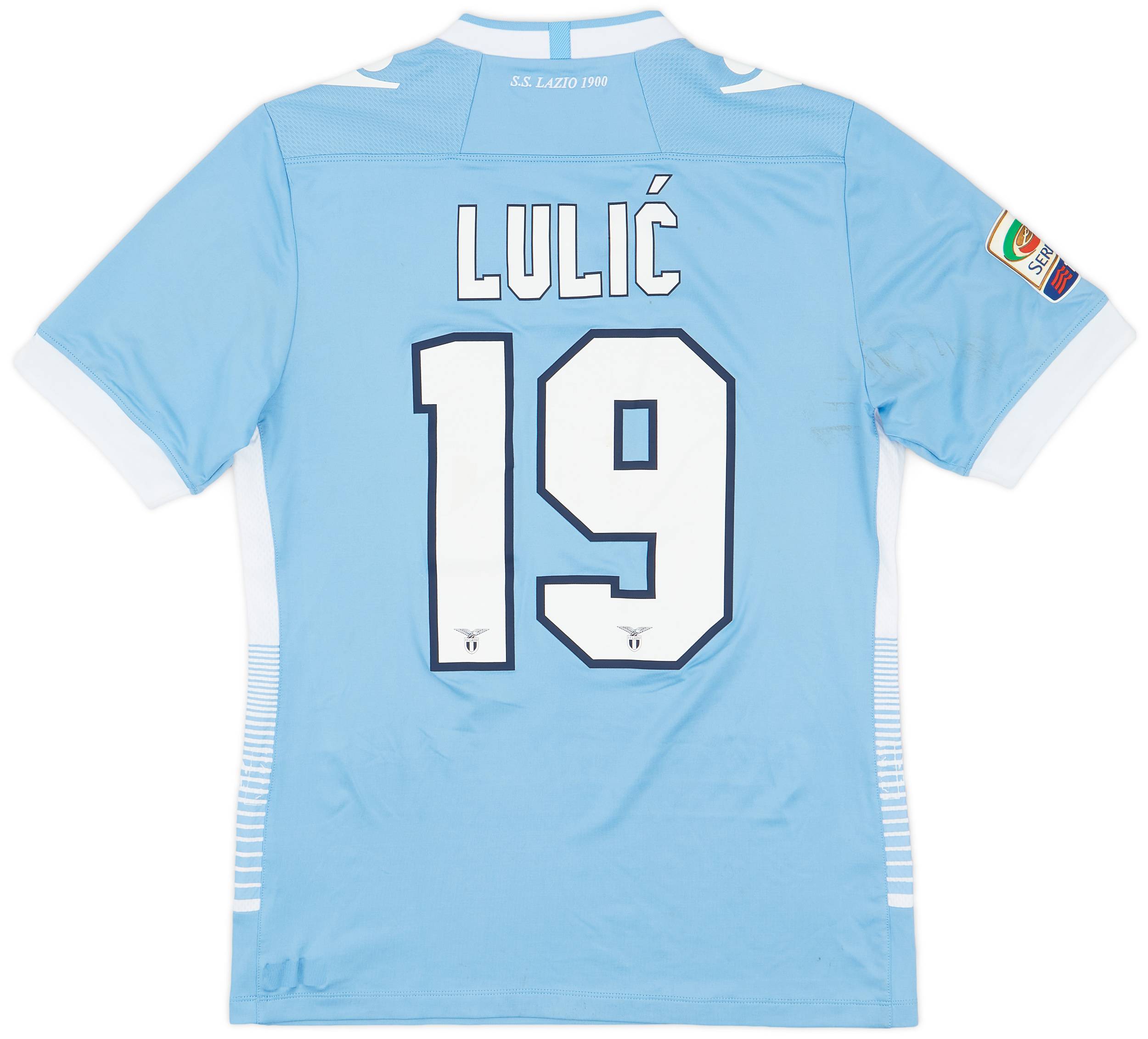 特別オファー Worn Match Lazio 2013-14 Home #19 Lulic Shirt ウェア