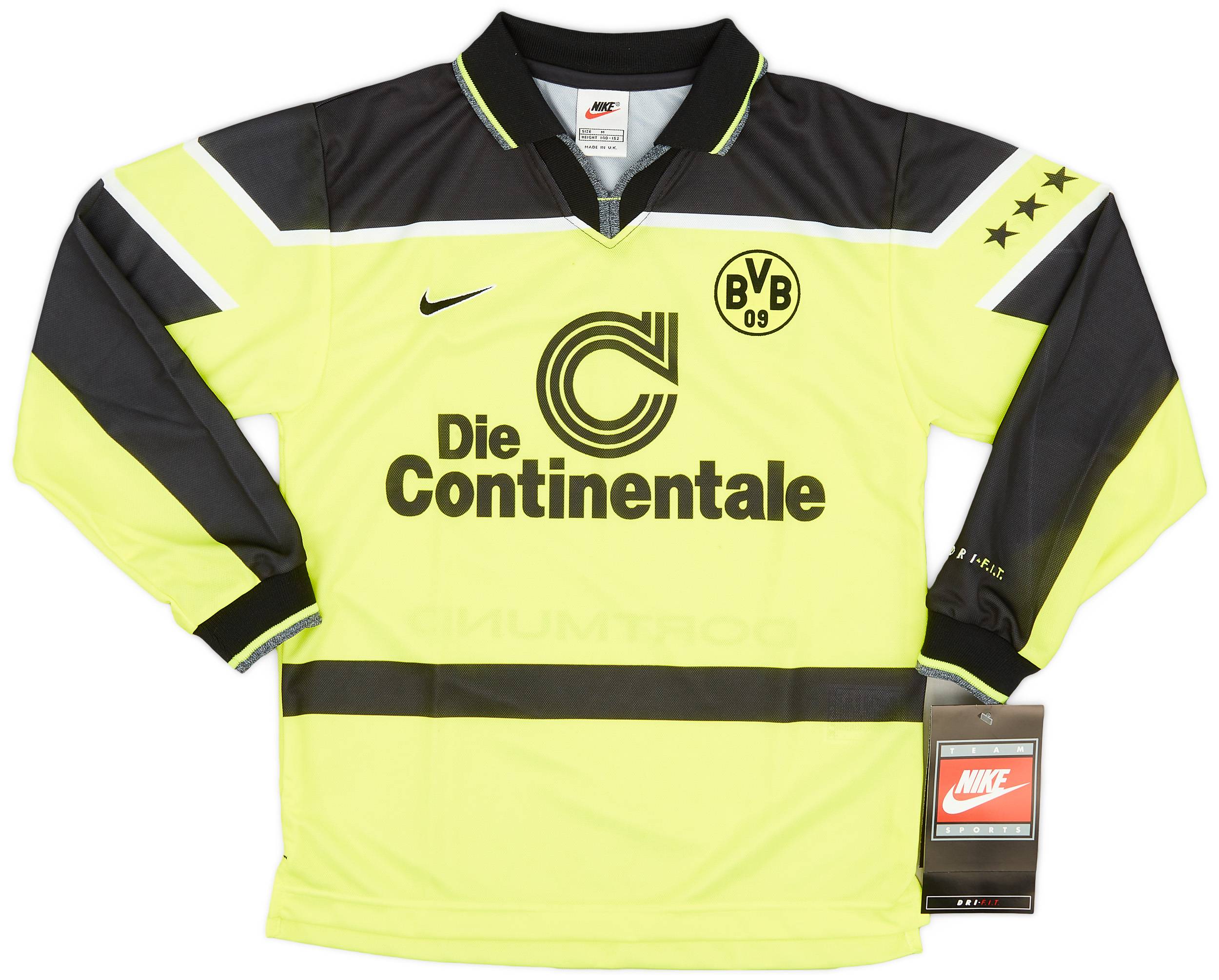 1997 98 Borussia Dortmund Home L S Shirt M.Boys