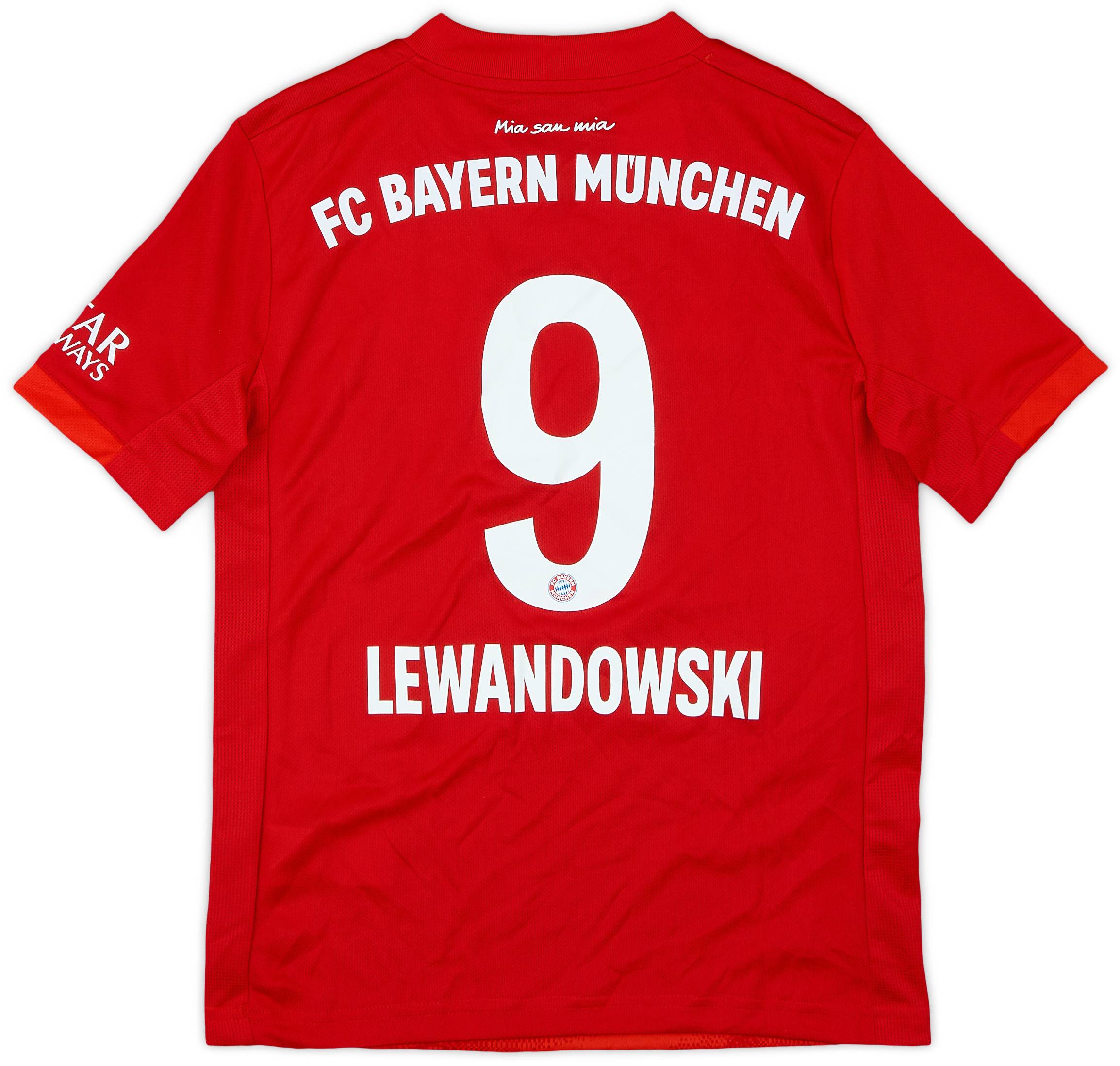 2019-20 Bayern Munich Home Shirt Lewandowski #9 - 8/10 - (S.Boys)