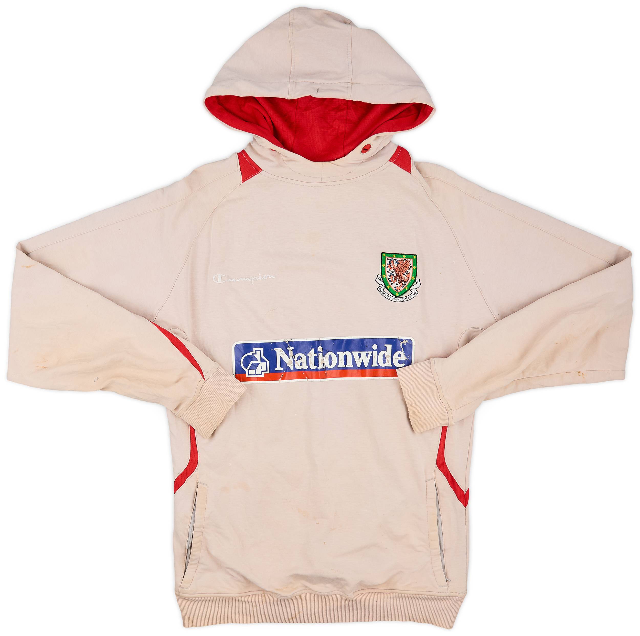 サッカー ウェールズ代表 2008 Champion スウェット フリース 長袖 2008-09 Wales Champion Hooded Jacket - 3/10 - (S)