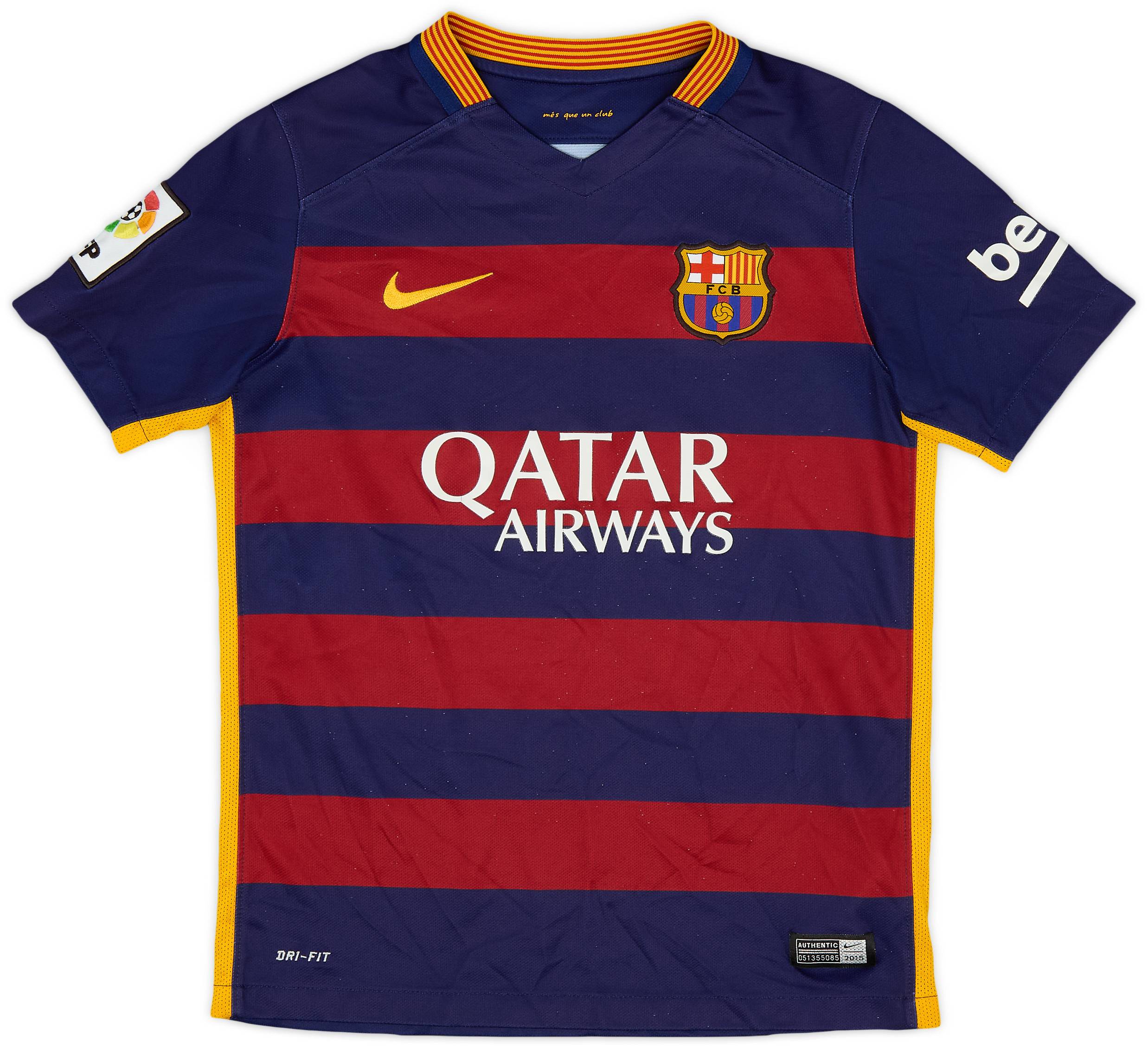2015-16 Barcelona Home Shirt - 7/10 - (M.Boys)