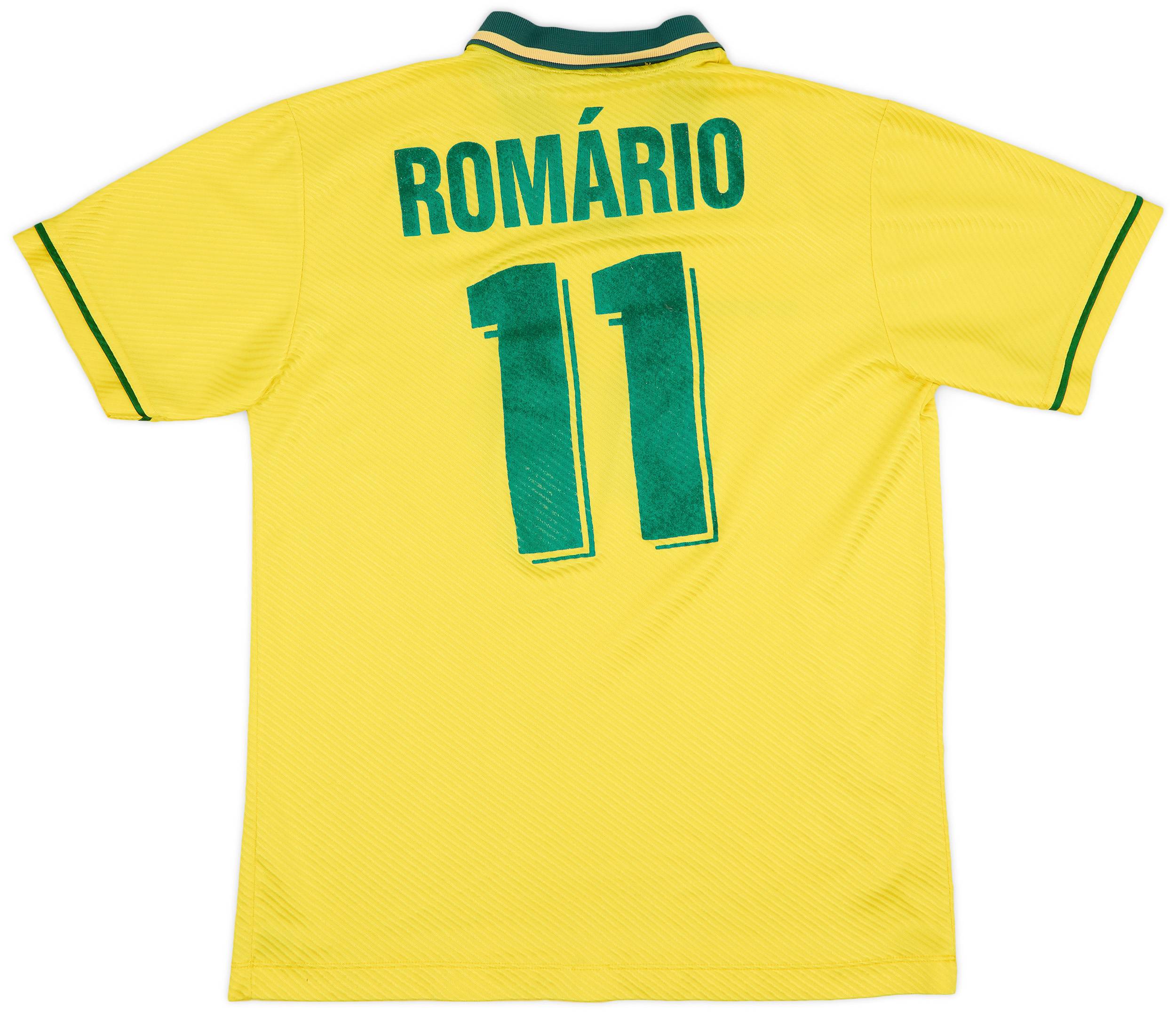 1994 Brazil Home Shirt Romario #11 - 6/10 - (L)