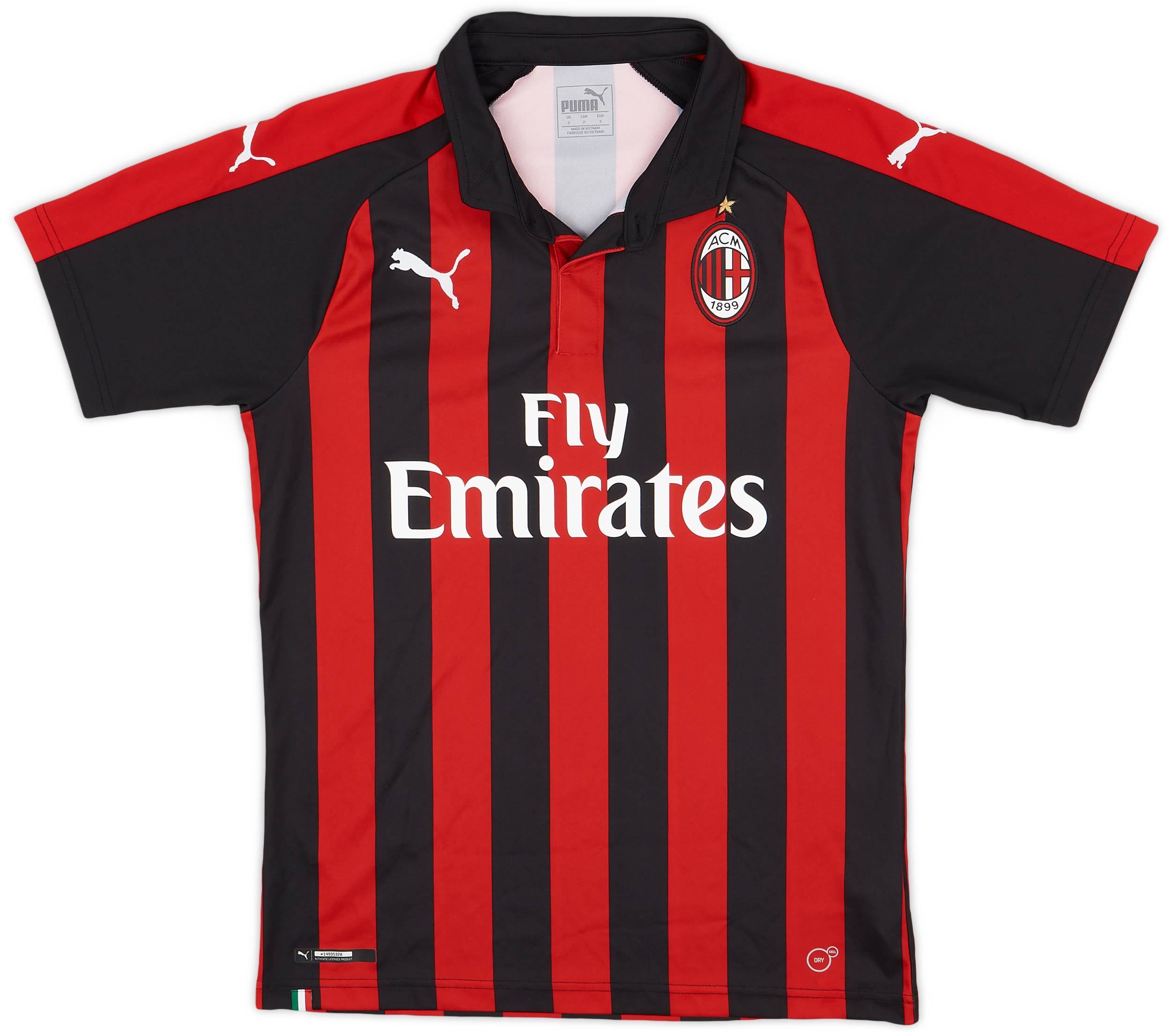 2018-19 AC Milan Home Shirt - 10/10 - (S)