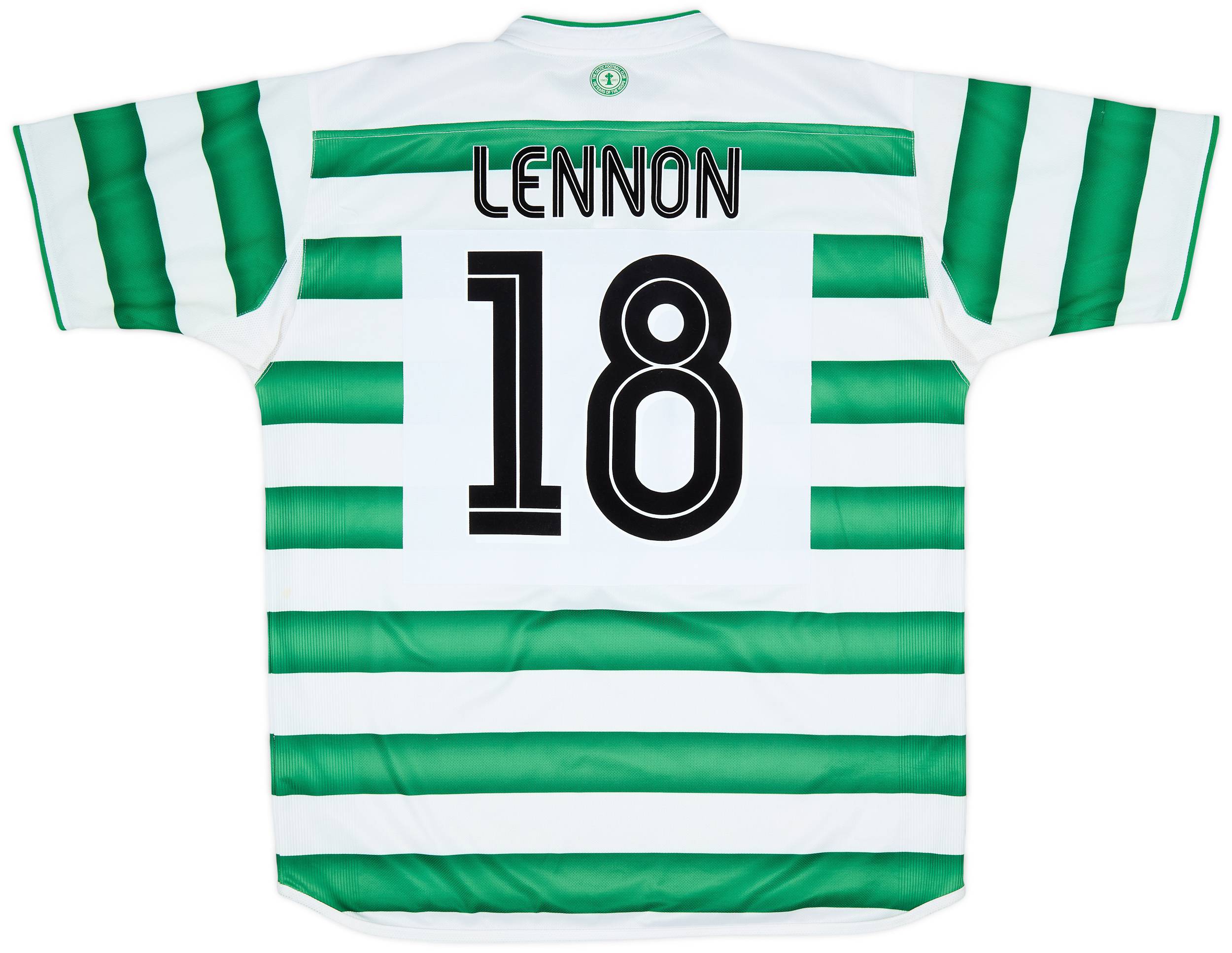 2003-04 Celtic Home Shirt Lennon #18 - 7/10 - (XL)