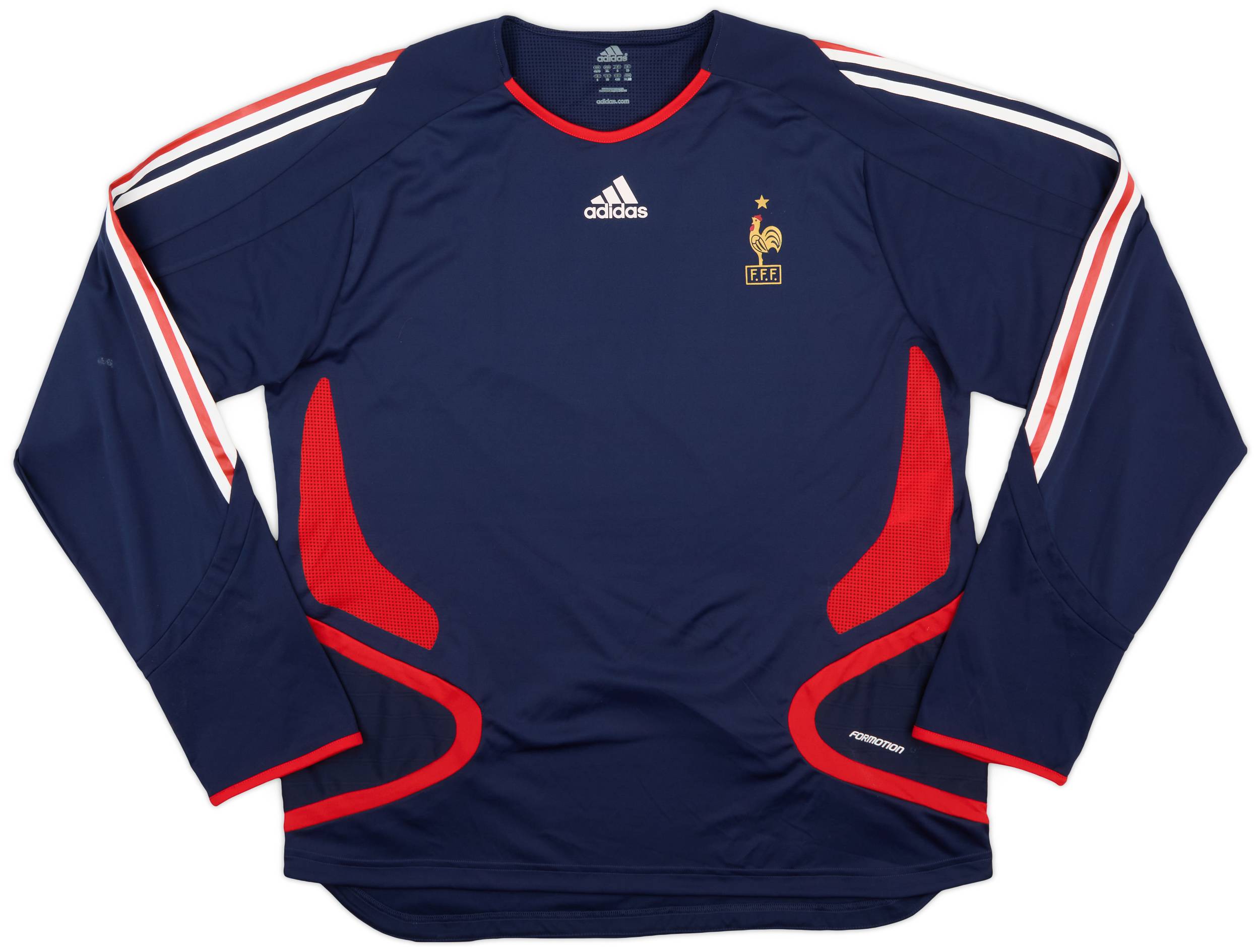 【期間限定！最安値挑戦】 Training Formotion adidas France 2006-07 L/S 9/10 - Shirt トップス
