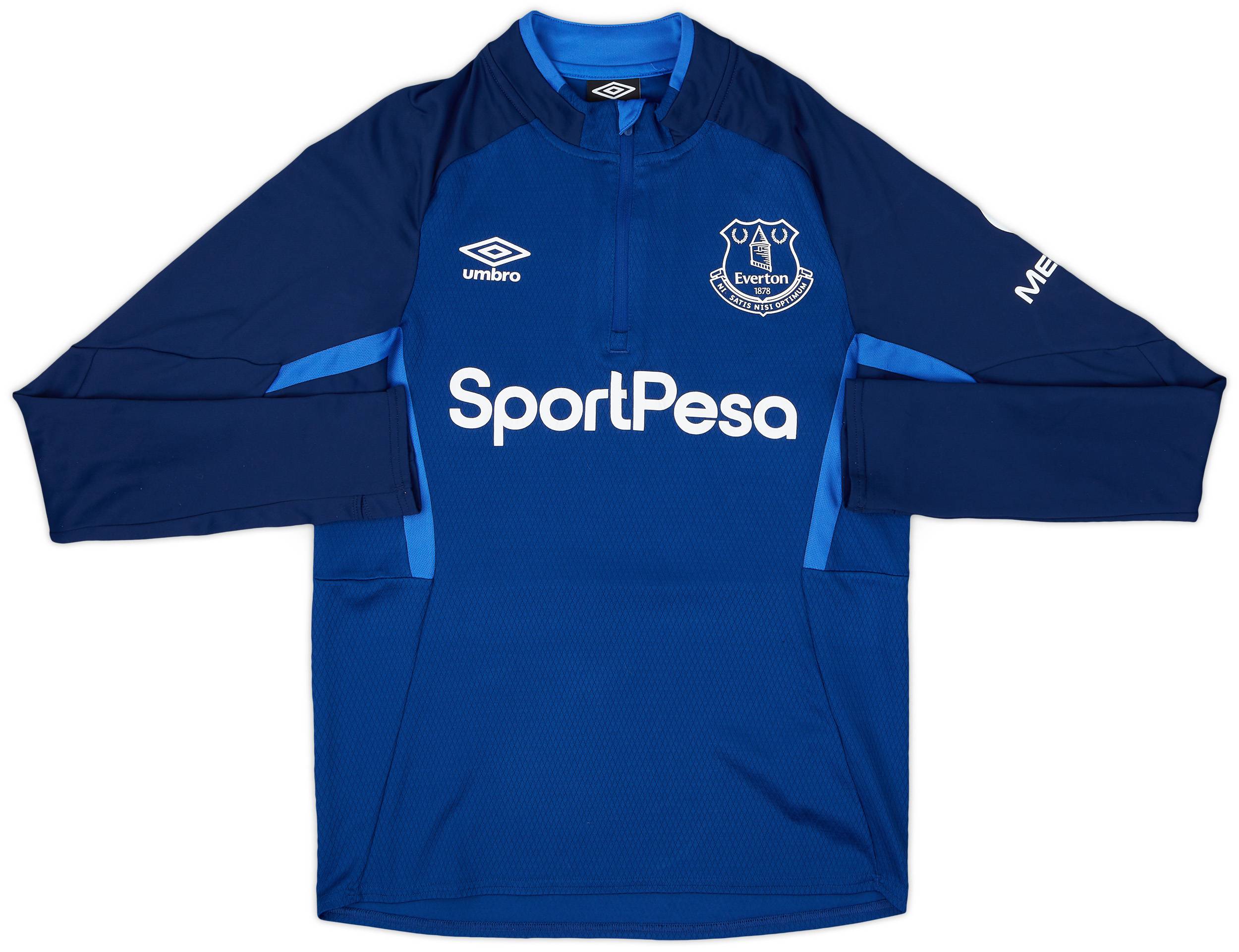 2019-20 Everton Umbro 1/4 Zip Drill Top - 7/10 - (S)