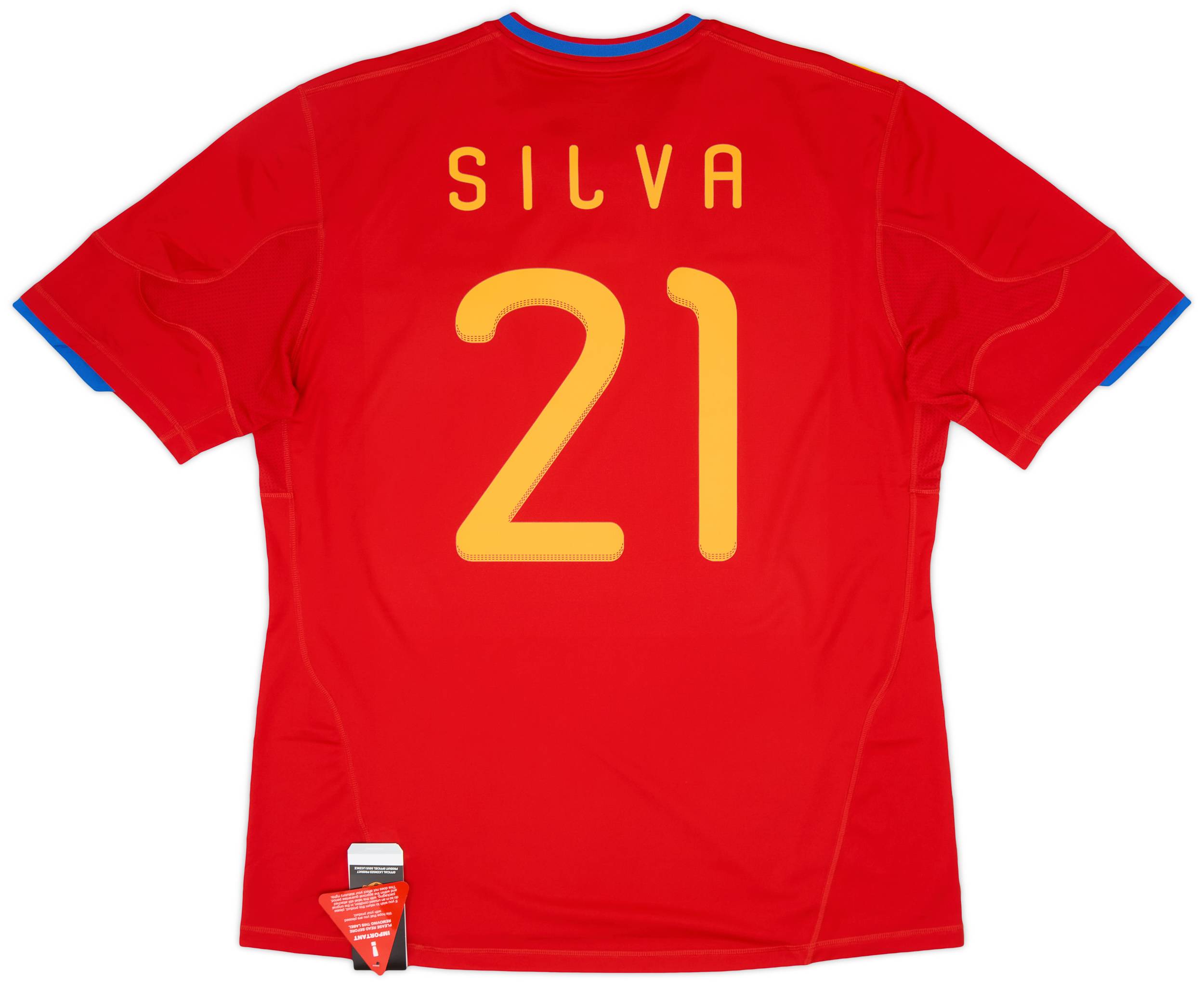 2009-10 Spain Home Shirt Silva #21 (XL)