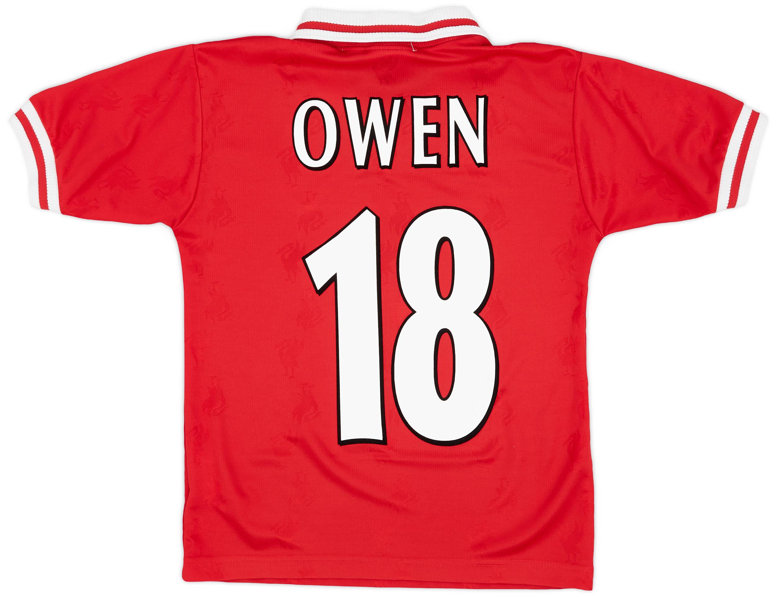 1996 98 Liverpool Home Shirt Owen 18 8 10 M.Boys