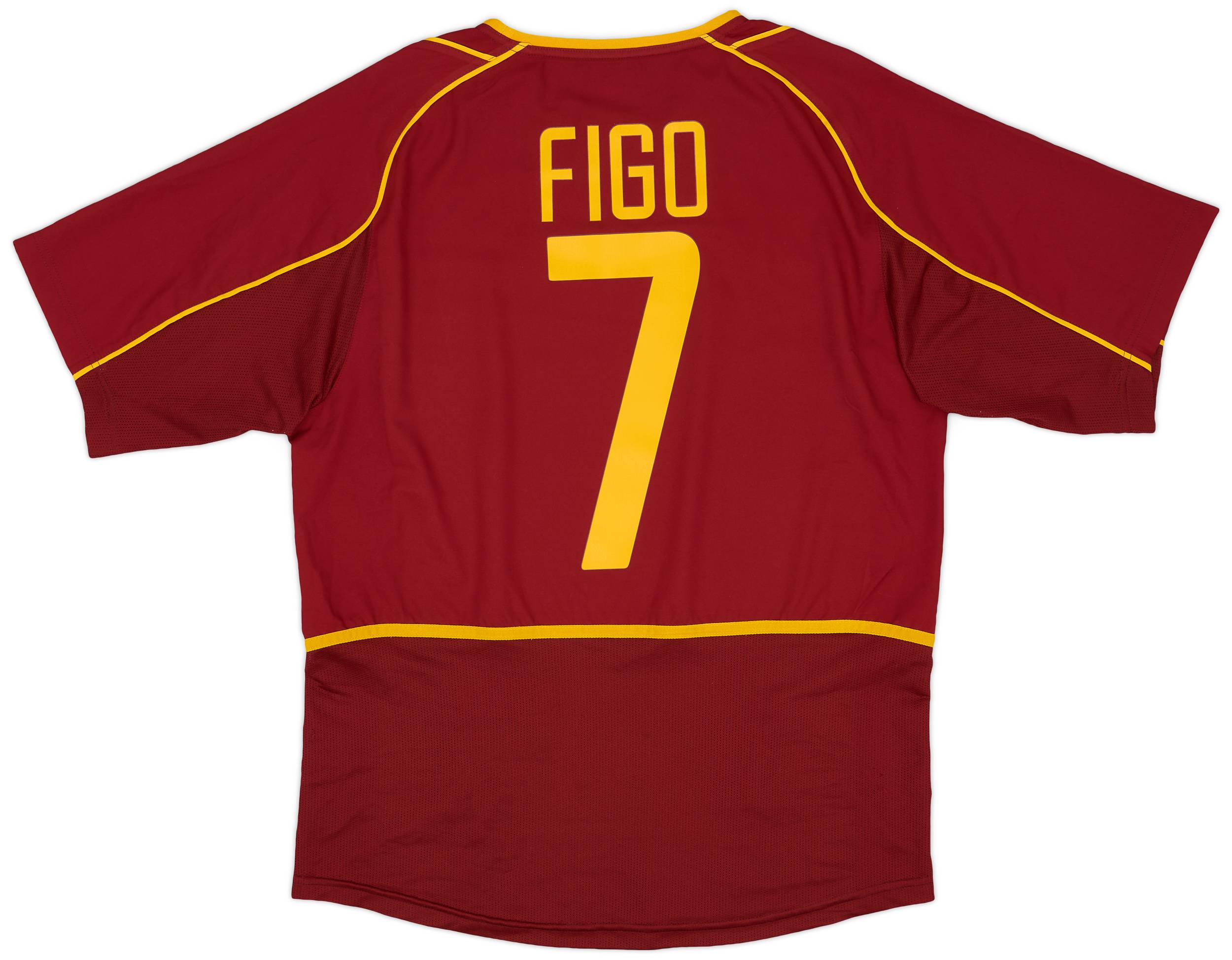 2002-04 Portugal Home Shirt Figo #7 - 9/10 - (M)