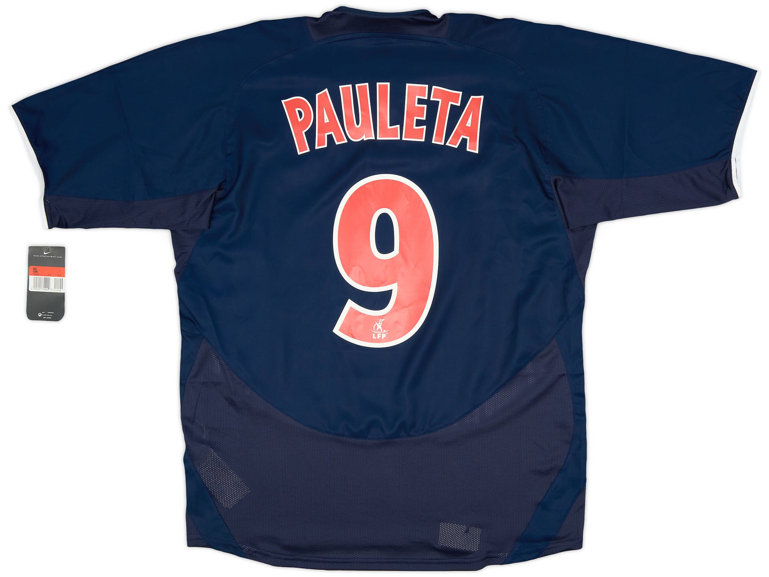 2003-04 Paris Saint-Germain Player Issue Home Shirt Pauleta #9 (L)