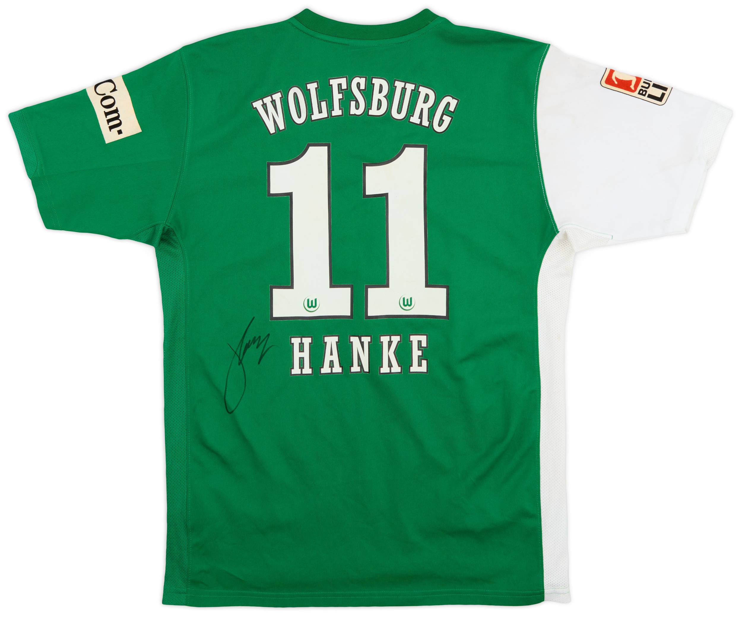 2006-07 Wolfsburg Signed Home Shirt Hanke #11 - 5/10 - (XL.Boys)