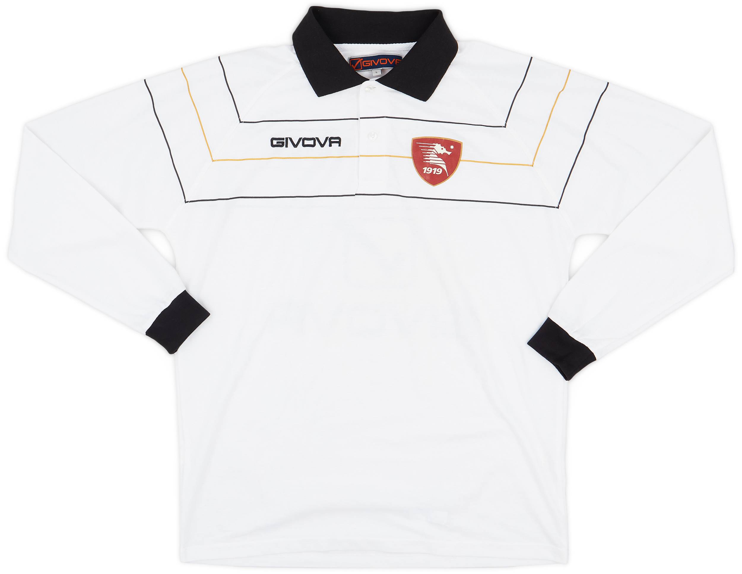 2014-15 Salernitana Givova Polo L/S Shirt - 9/10 - (L)