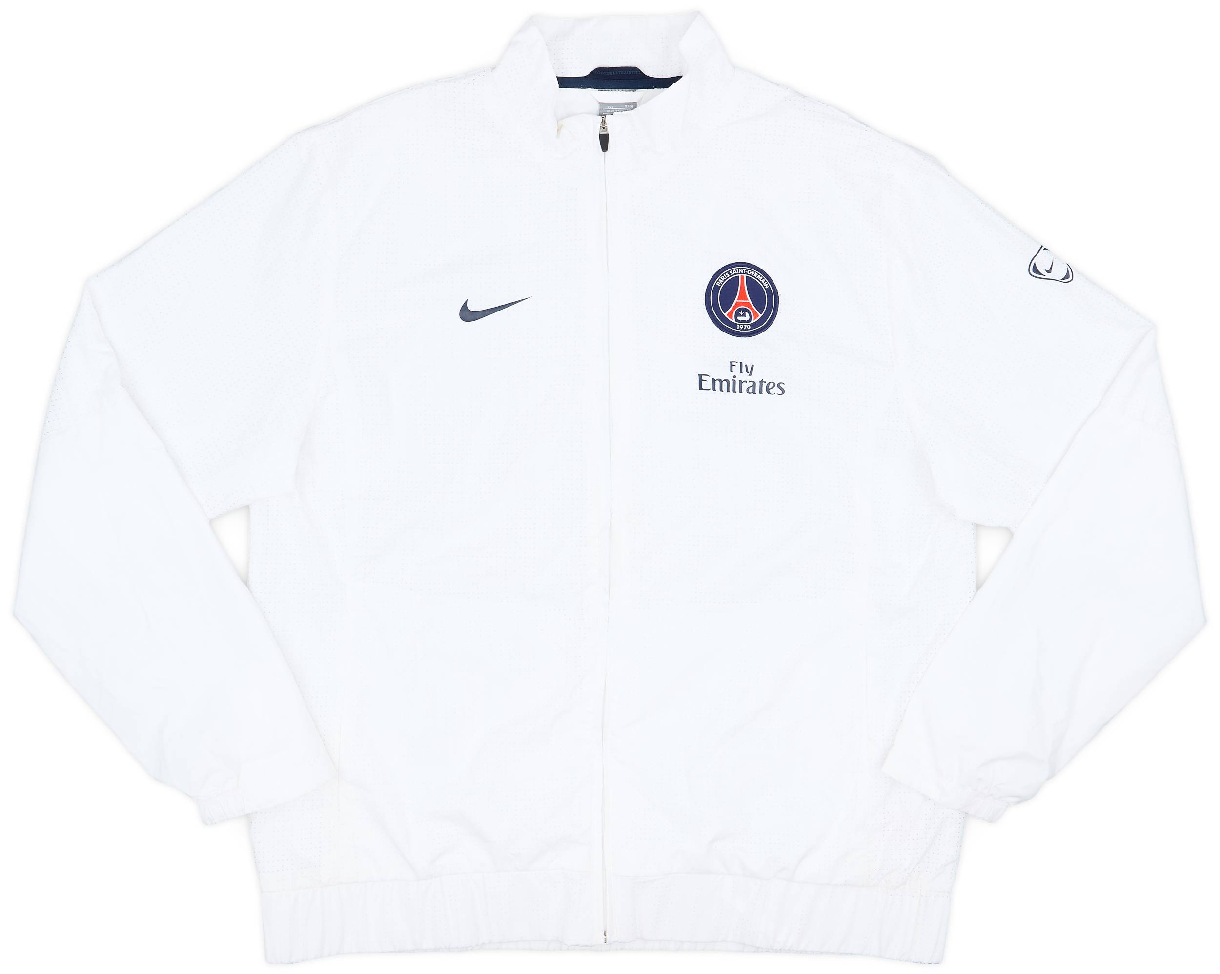 Psg white track jacket hot sale