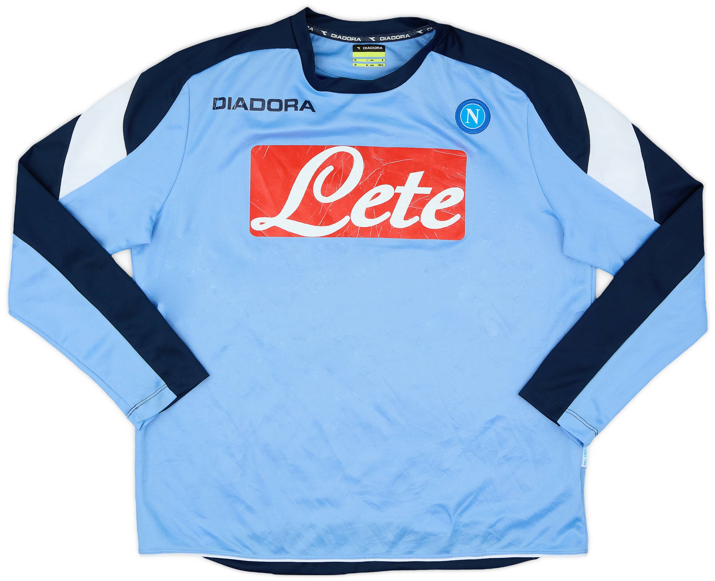 2006-07 Napoli Diadora Training L/S Shirt - 6/10 - (M)