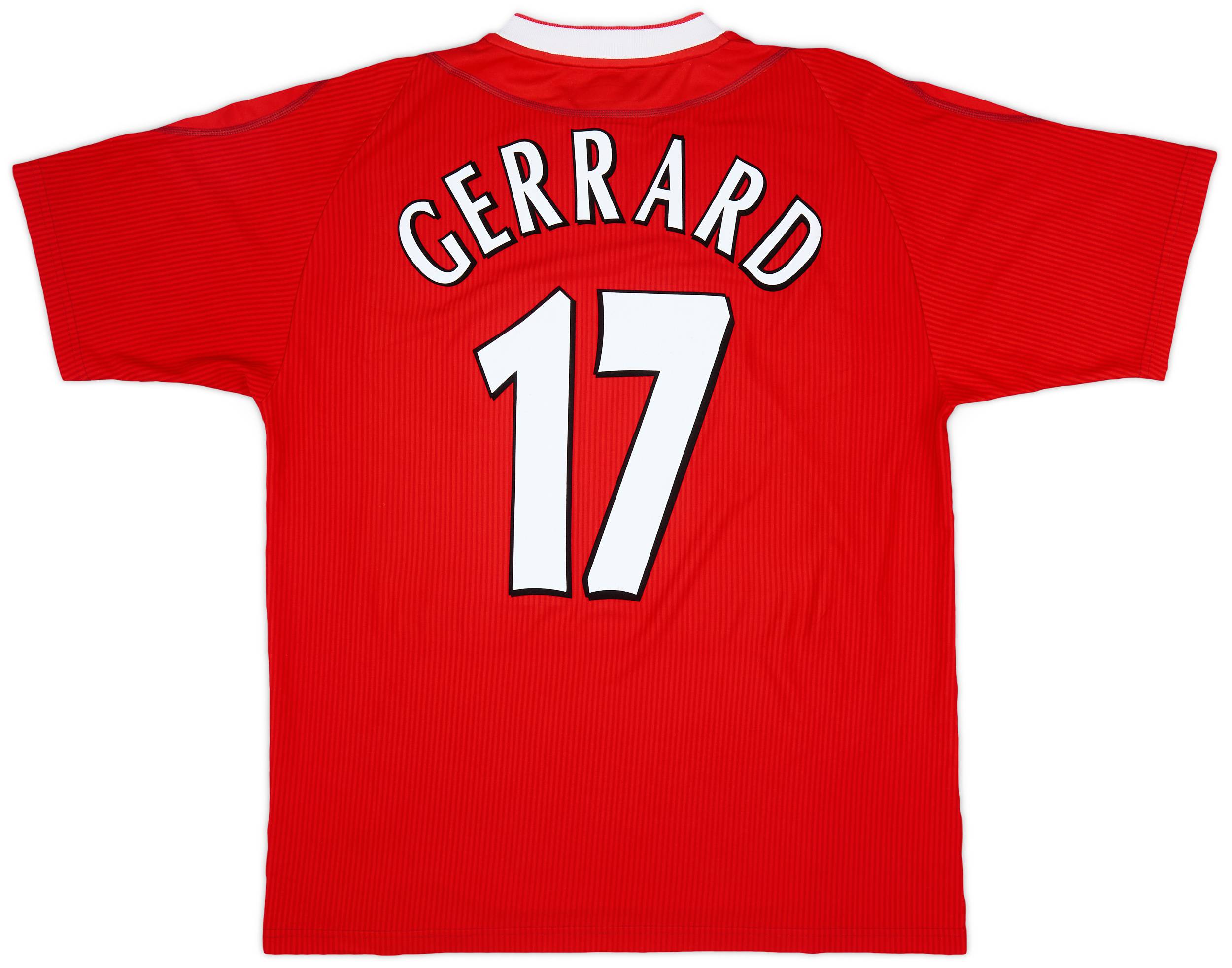 2002-04 Liverpool Home Shirt Gerrard #17 - 6/10 - (L)