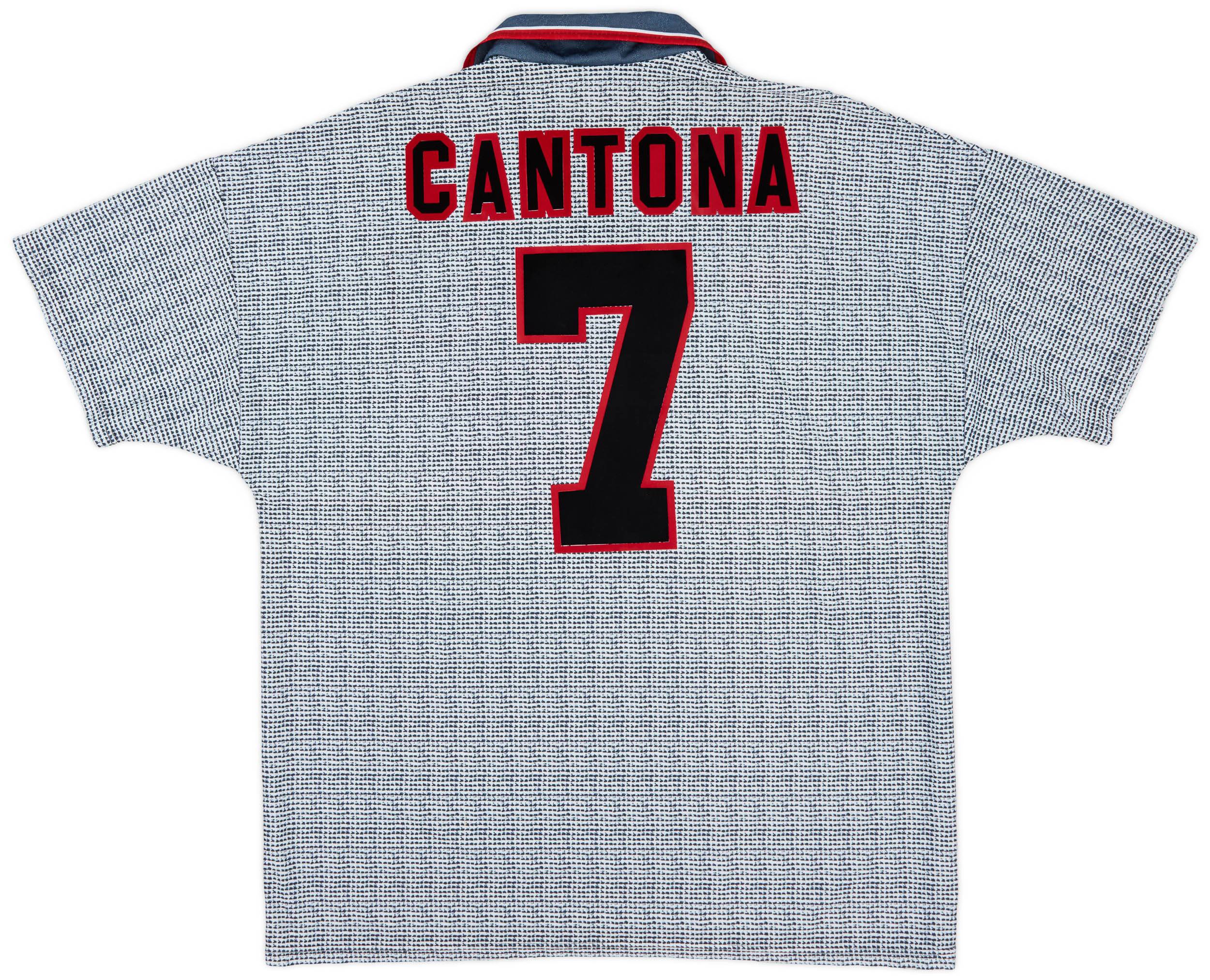 1995-96 Manchester United Away Shirt Cantona #7 - 6/10 - (XL)