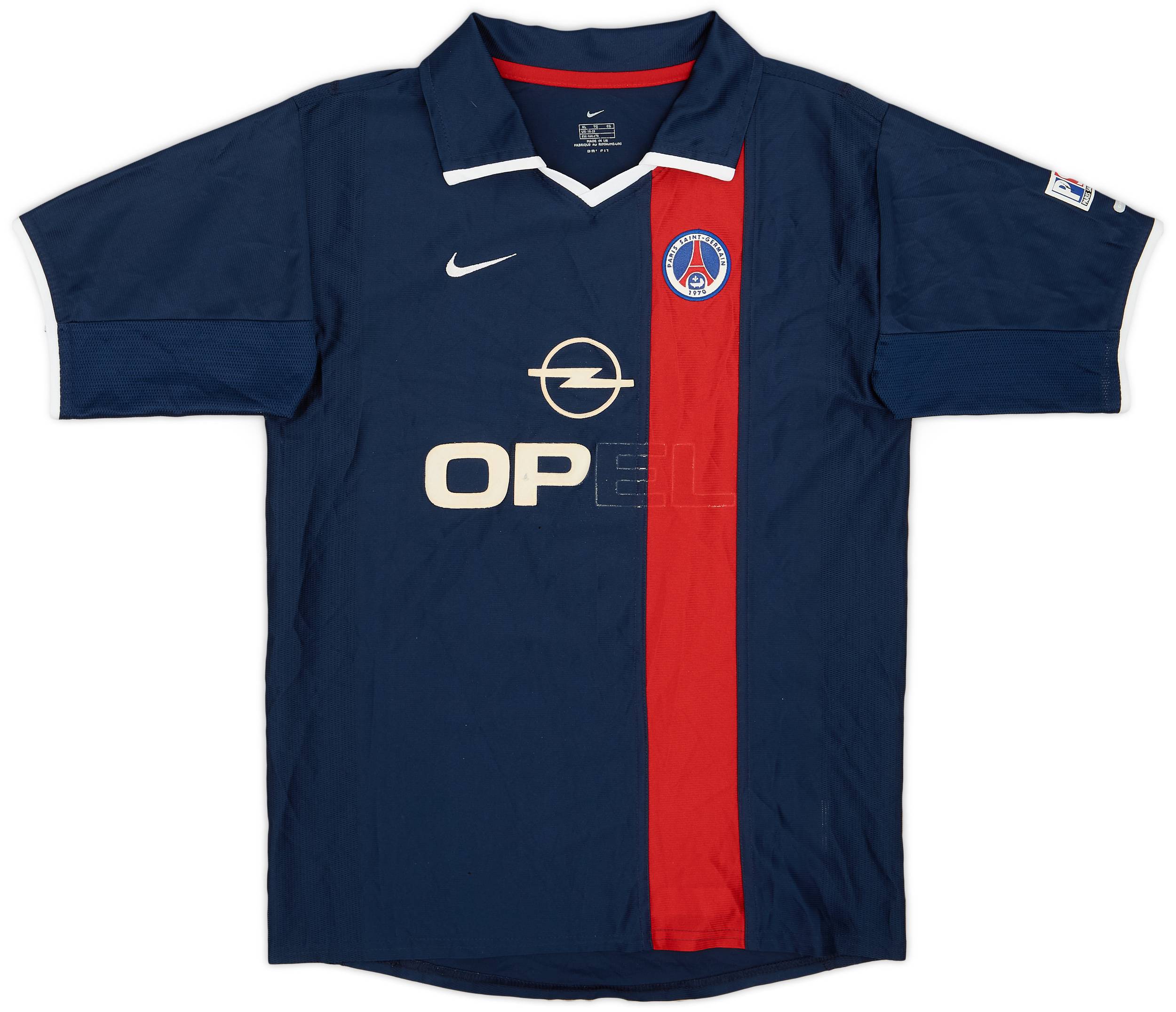 2001-02 Paris Saint-Germain Home Shirt - 3/10 - (XL.Boys)