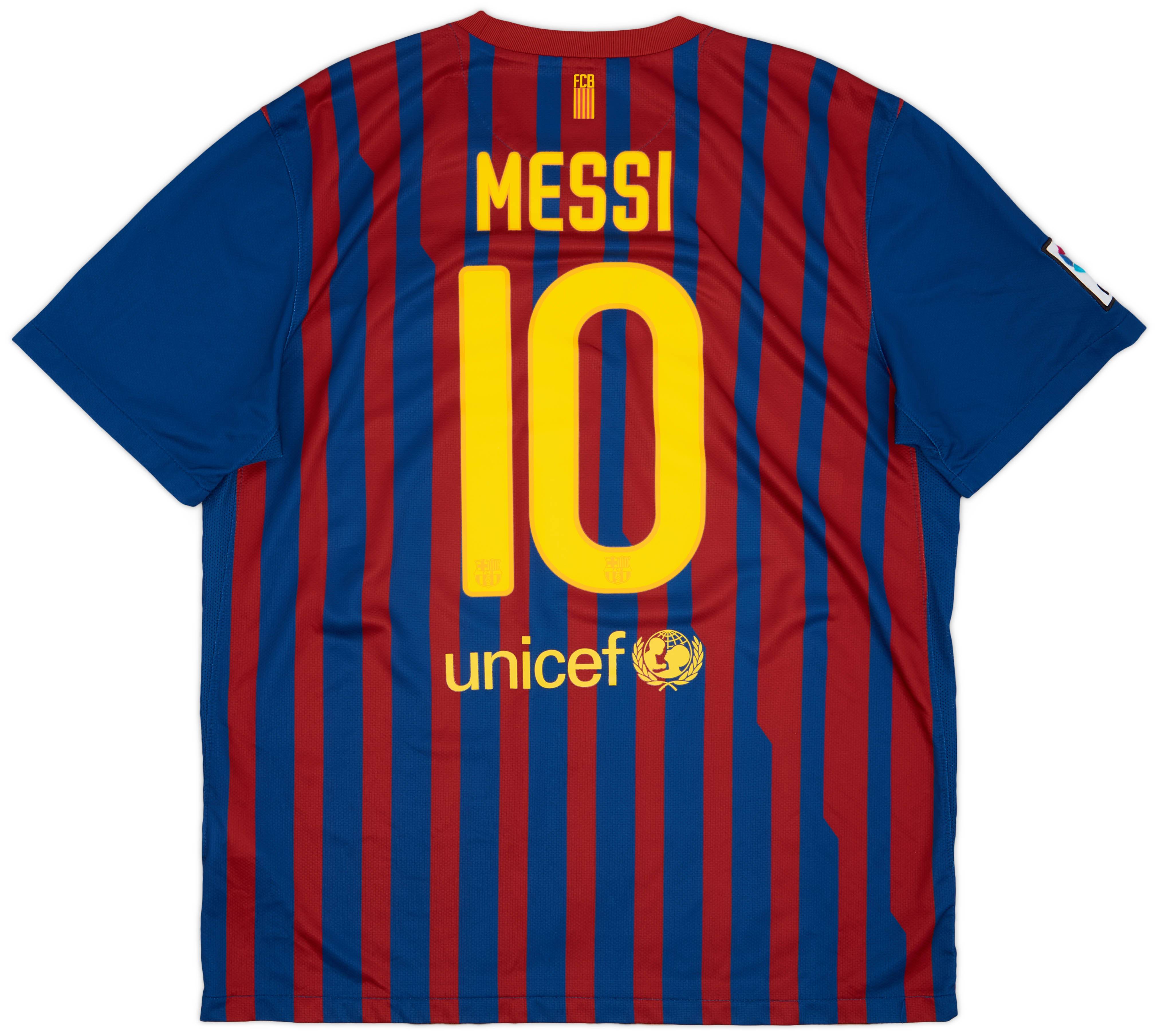 2011-12 Barcelona Home Shirt Messi #10 - 8/10 - (XL)
