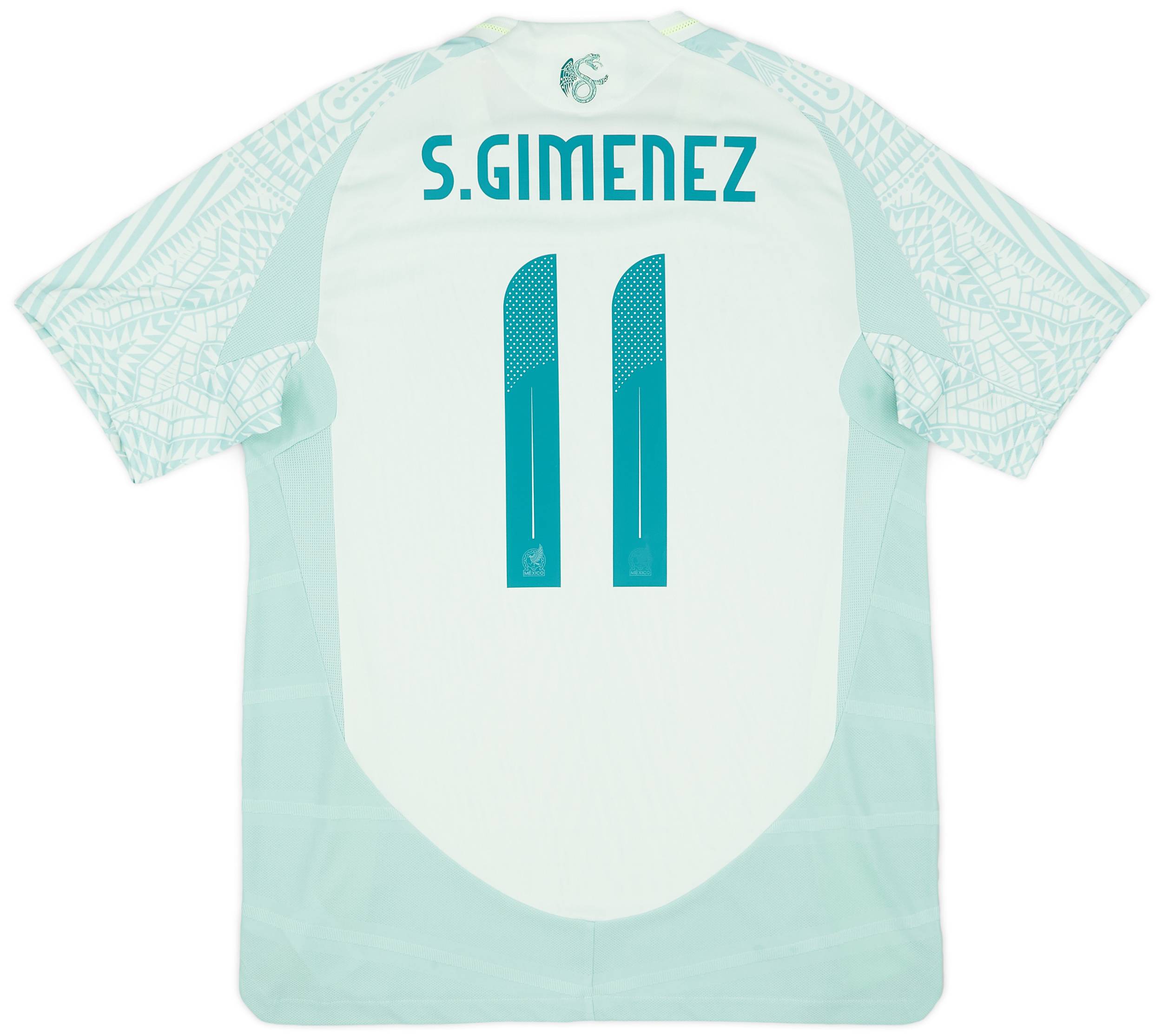2024-25 Mexico Authentic Away Shirt S.Gimenez #11